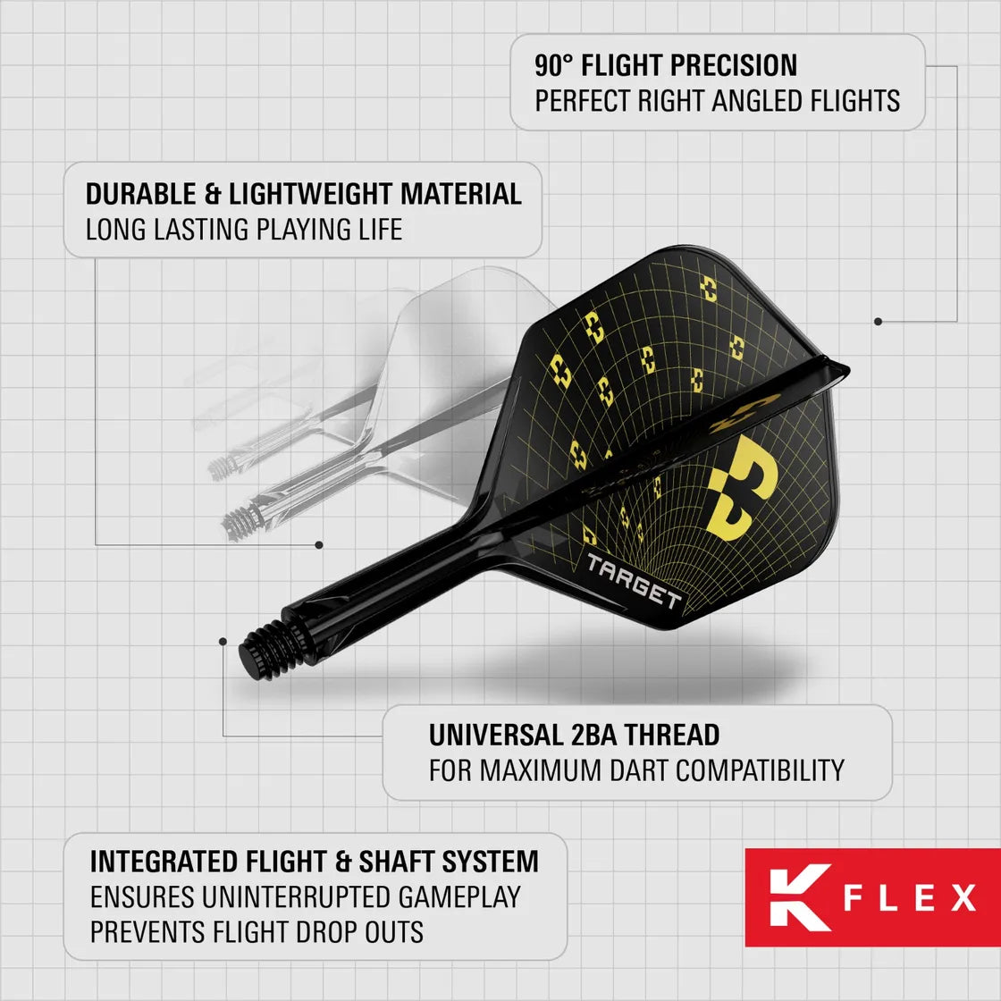 Target - K-Flex - Bolide - No6 - Jednodielny Násadka/Letky Na Šípky - Direct Darts - 5