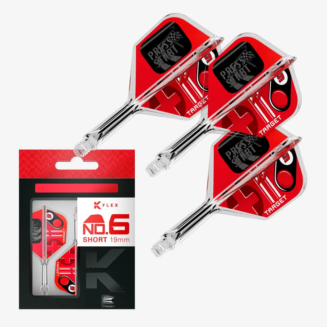 Target - K-Flex - Press Start - No6 - Jednodielny Násadka/Letky Na Šípky - Direct Darts - 1