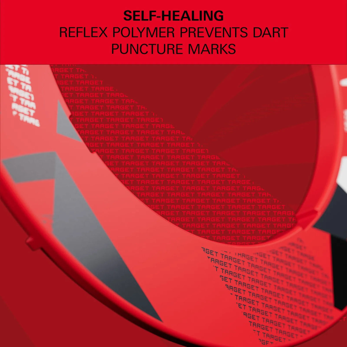 Target - Red Patterned Notched - Ochrana K Terčom - Direct Darts - 3