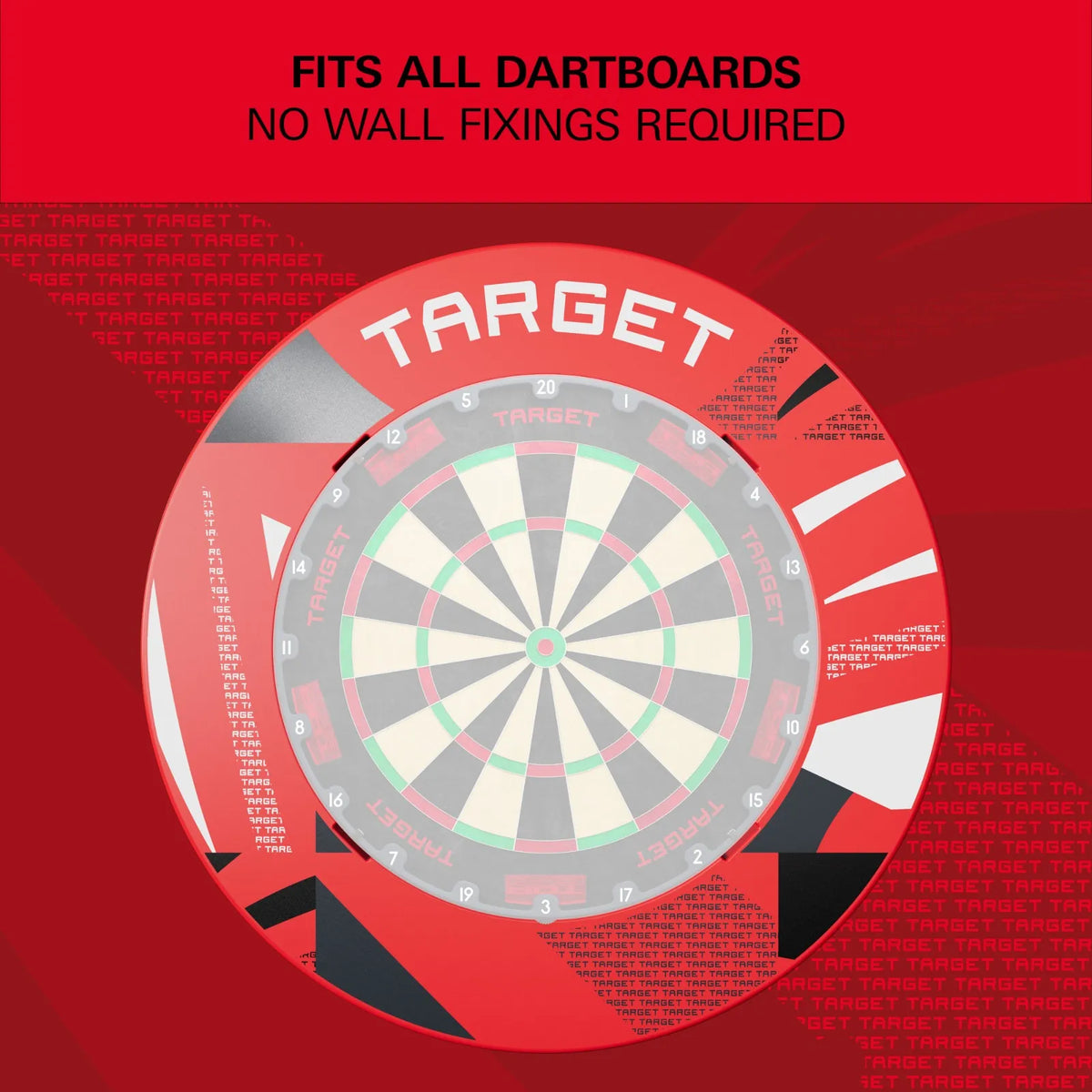 Target - Red Patterned Notched - Ochrana K Terčom - Direct Darts - 4