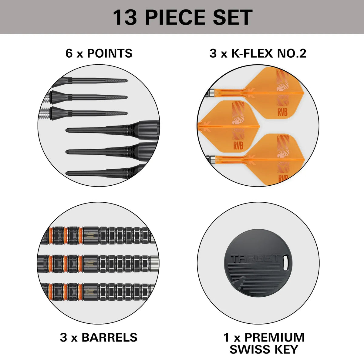 Target - Raymond Van Barneveld - 95K - Soft Šipky - Direct Darts - 4