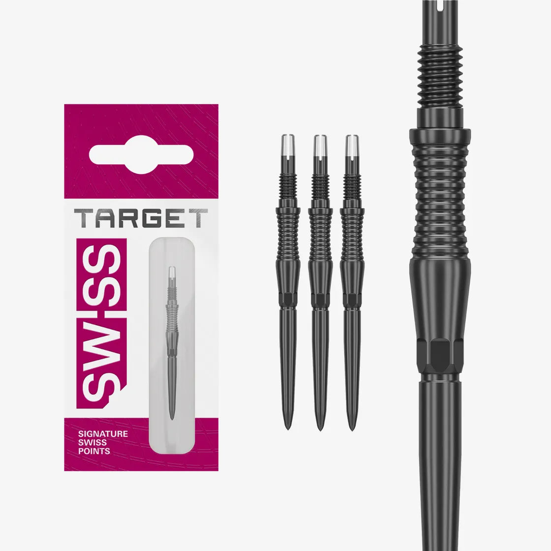 Target - Signature Swiss Point Rst - Čierny - Hroty Na Šípky - Direct Darts - 1