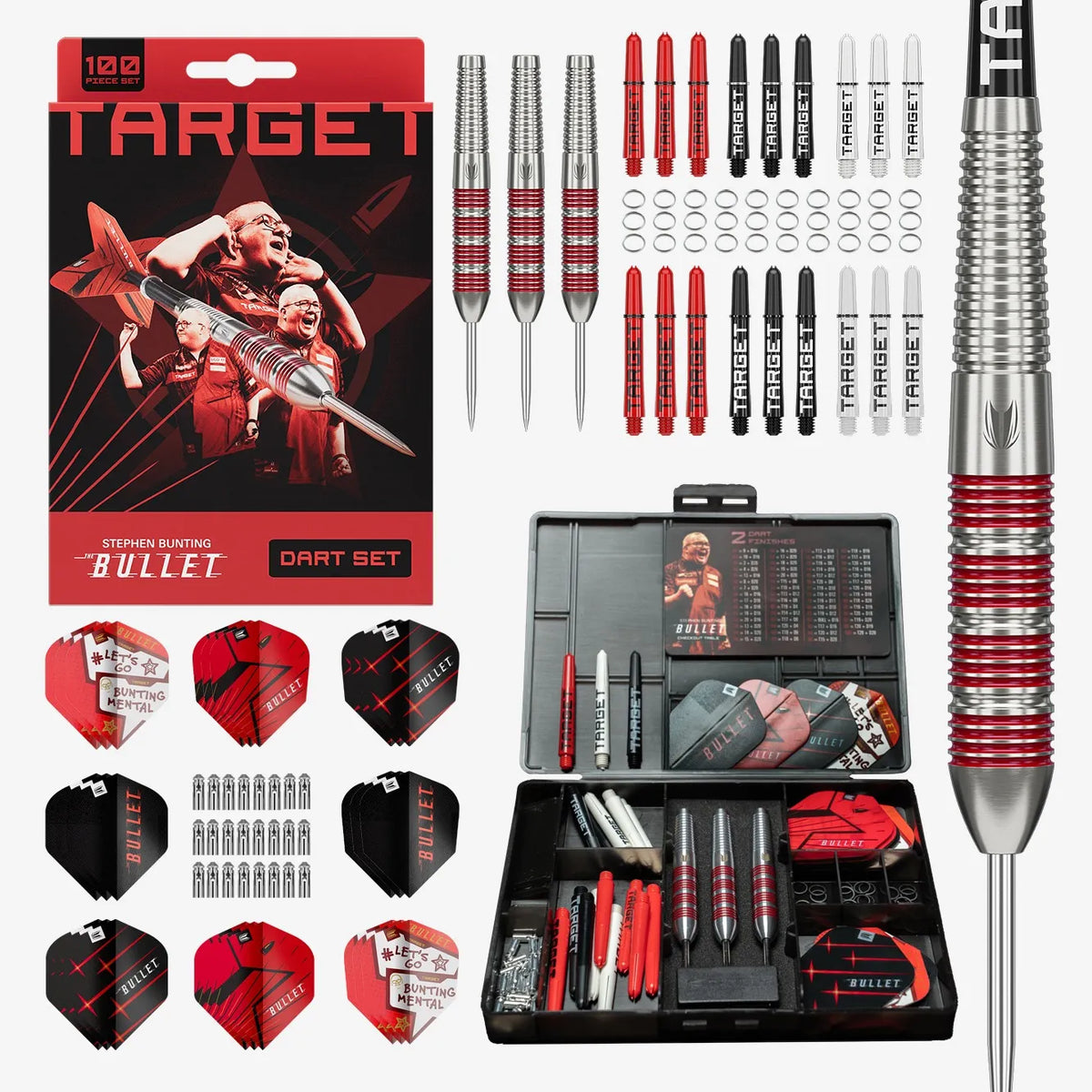 Target - Stephen Bunting 100 Pc Brass - Steel Šipky - Direct Darts - 1