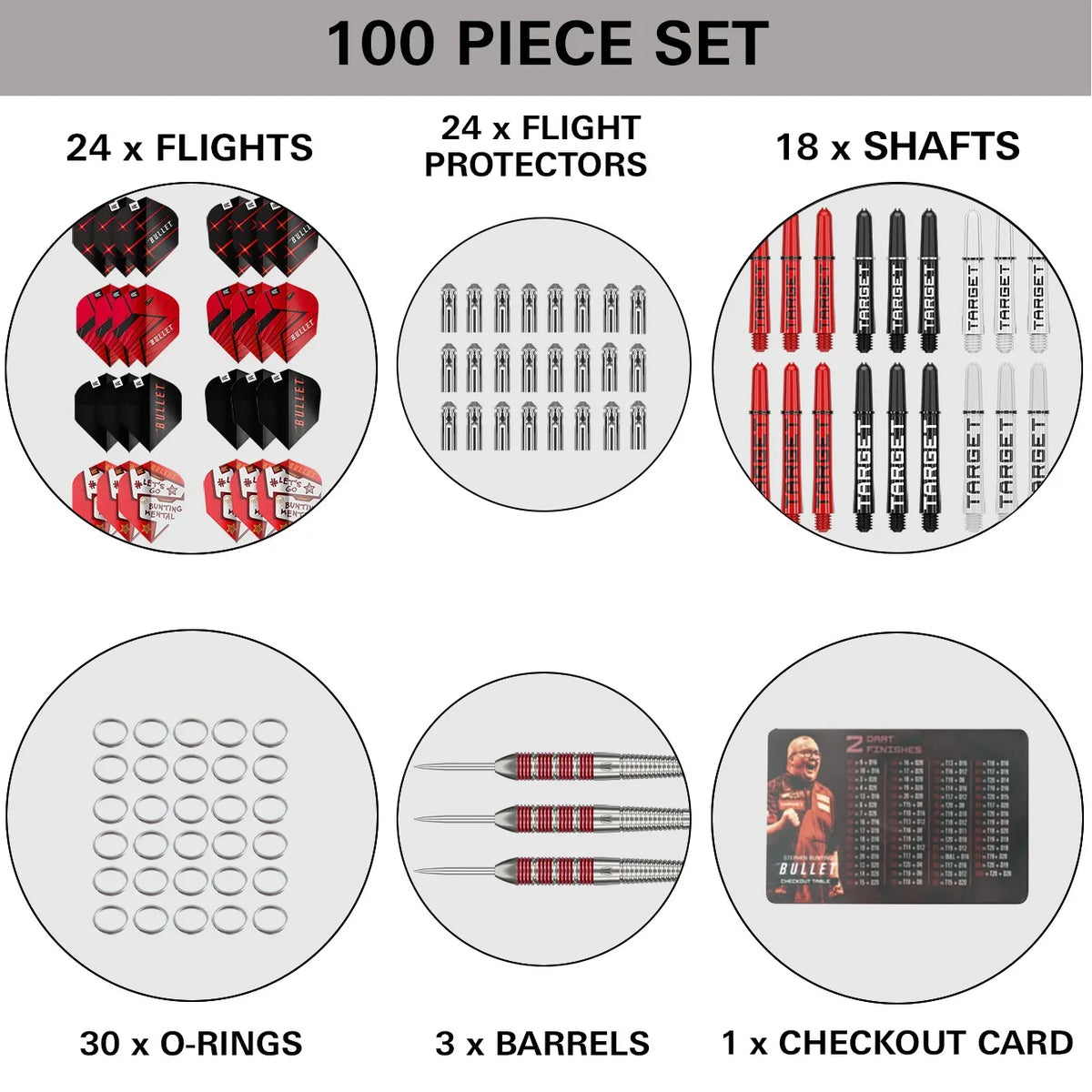 Target - Stephen Bunting 100 Pc Brass - Steel Šipky - Direct Darts - 4