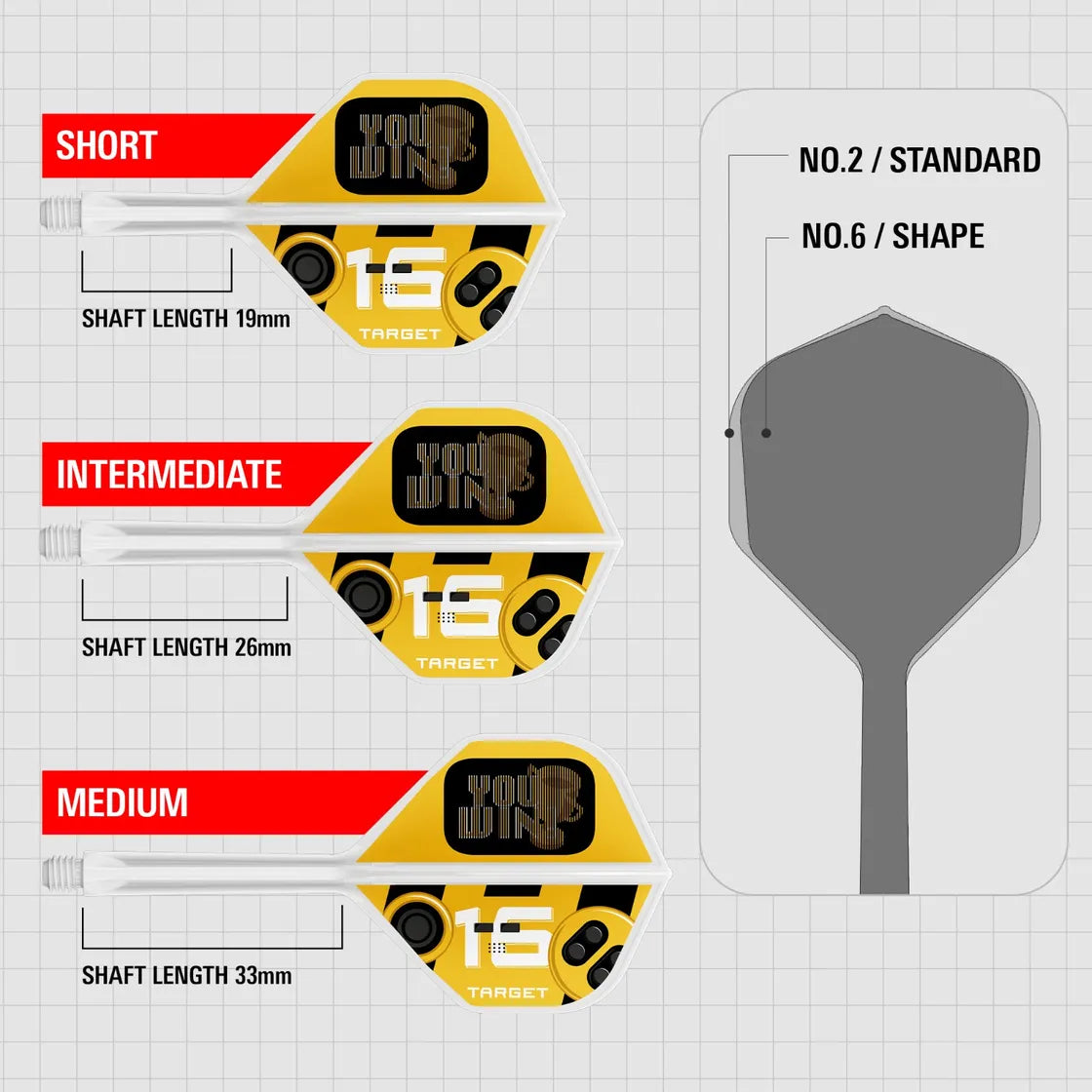 Target - K-Flex - You Win - No2 - Jednodielny Násadka/Letky Na Šípky - Direct Darts - 3