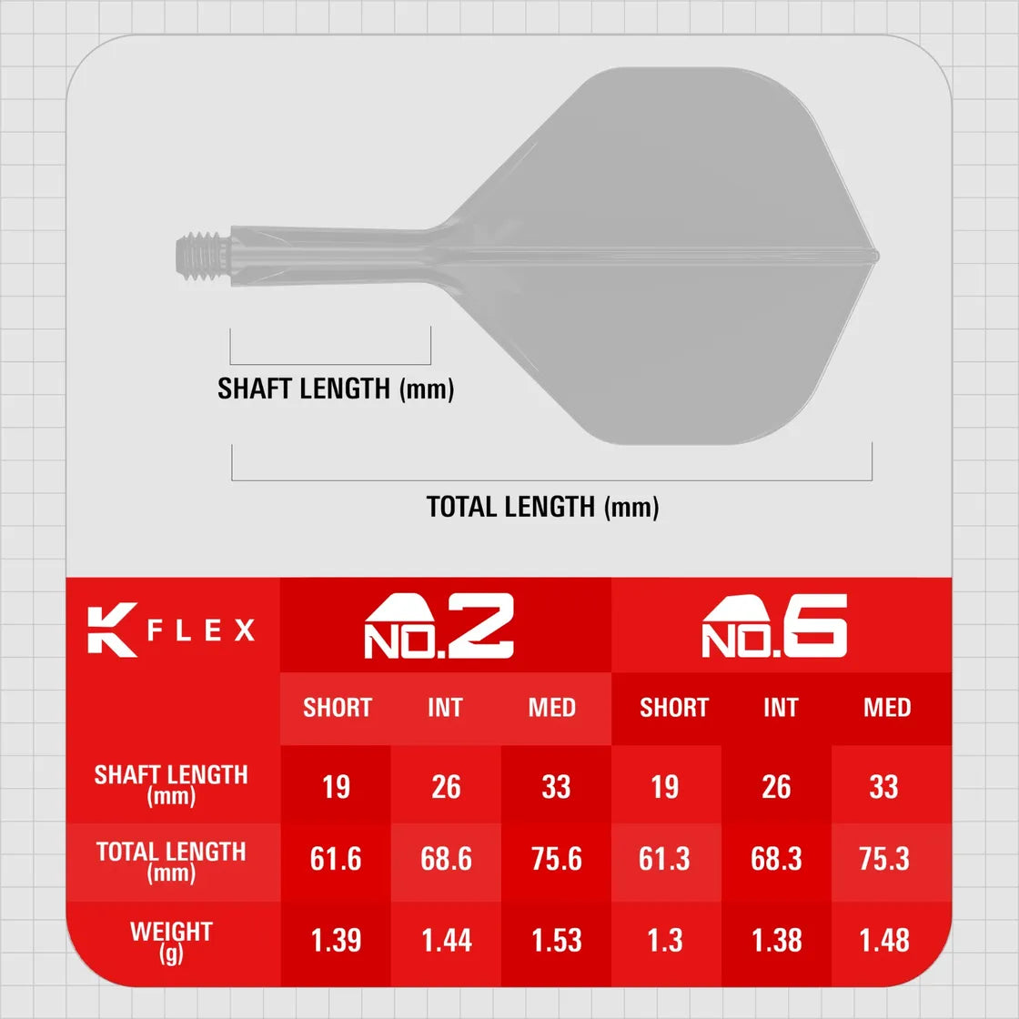 Target - K-Flex - You Win - No2 - Jednodielny Násadka/Letky Na Šípky - Direct Darts - 4