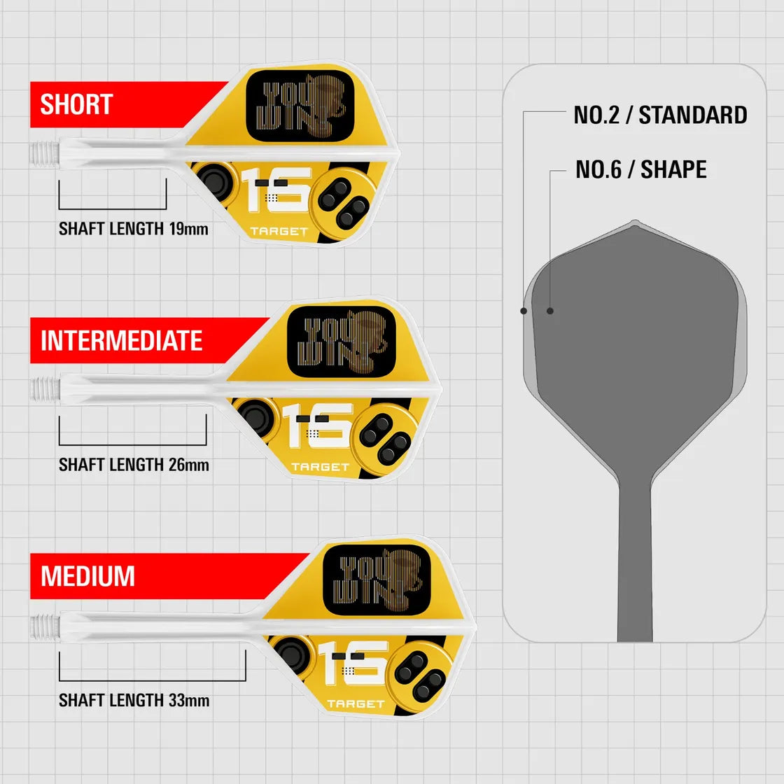 Target - K-Flex - You Win - No6 - Jednodielny Násadka/Letky Na Šípky - Direct Darts - 3