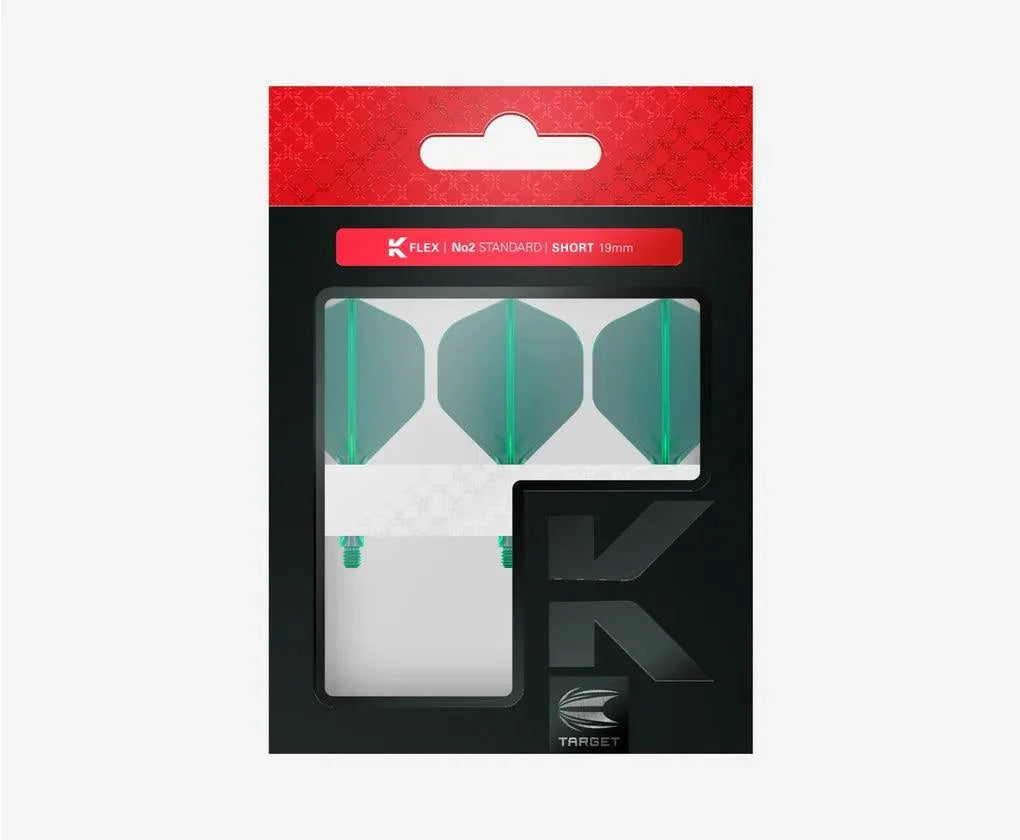 Target - K-Flex - No2 - Zelená - Letky/Násadka Na Šípky - Direct Darts - 3