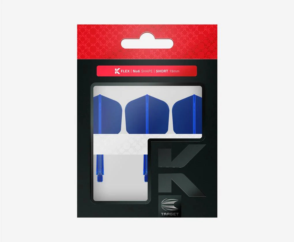 Target - K-Flex - No6 - Modrá - Jednodielny Násadka/Letky Na Šípky - Direct Darts - 3