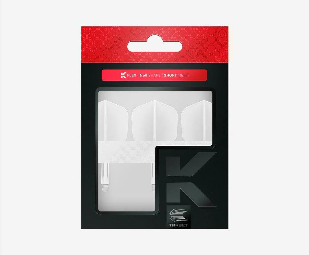 Target - K-Flex - No6 - Priehľadná - Jednodielny Násadka/Letky Na Šípky - Direct Darts - 3