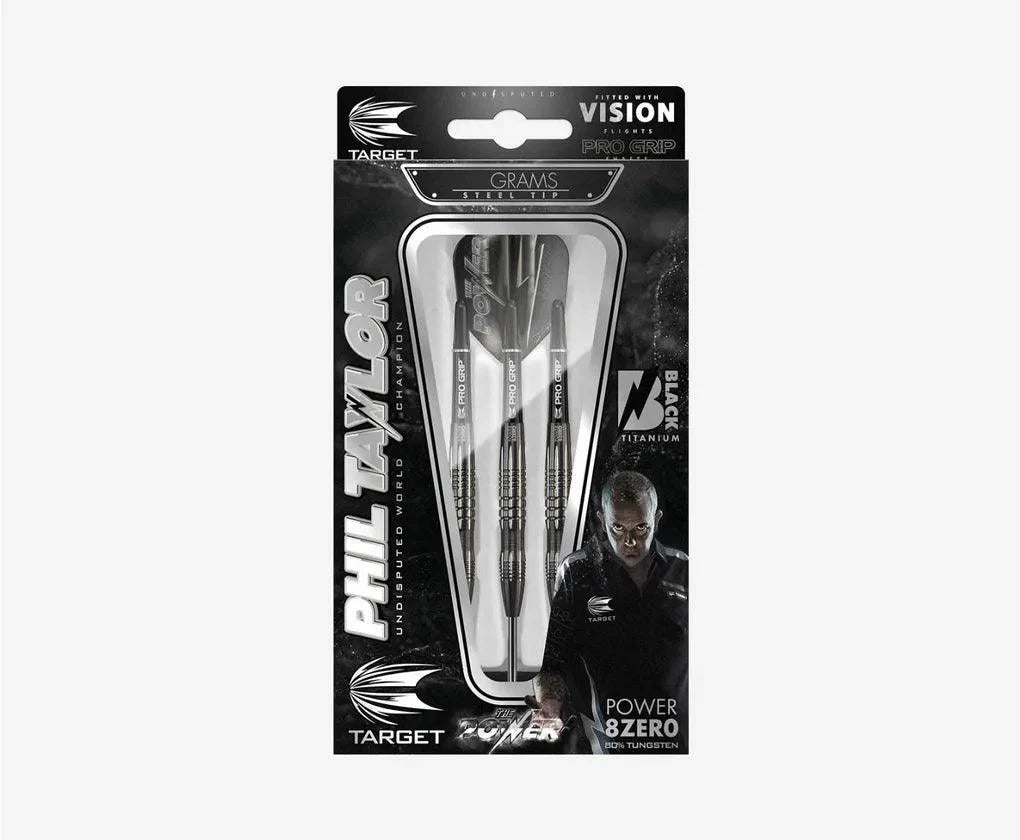 Target - Power 8Zero 3 Čierna - Sada Steel Šípok - Direct Darts - 2