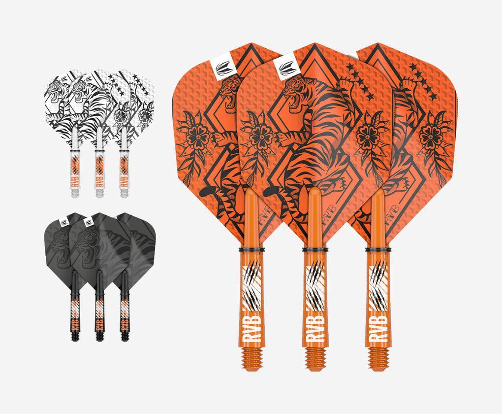 Target - Raymond Van Barneveld Ink - Sada Násadka/Letiek - No6 - 3 Sady (9Ks) Sada Násadka/Letiek Na Šípky - Direct Darts - 1
