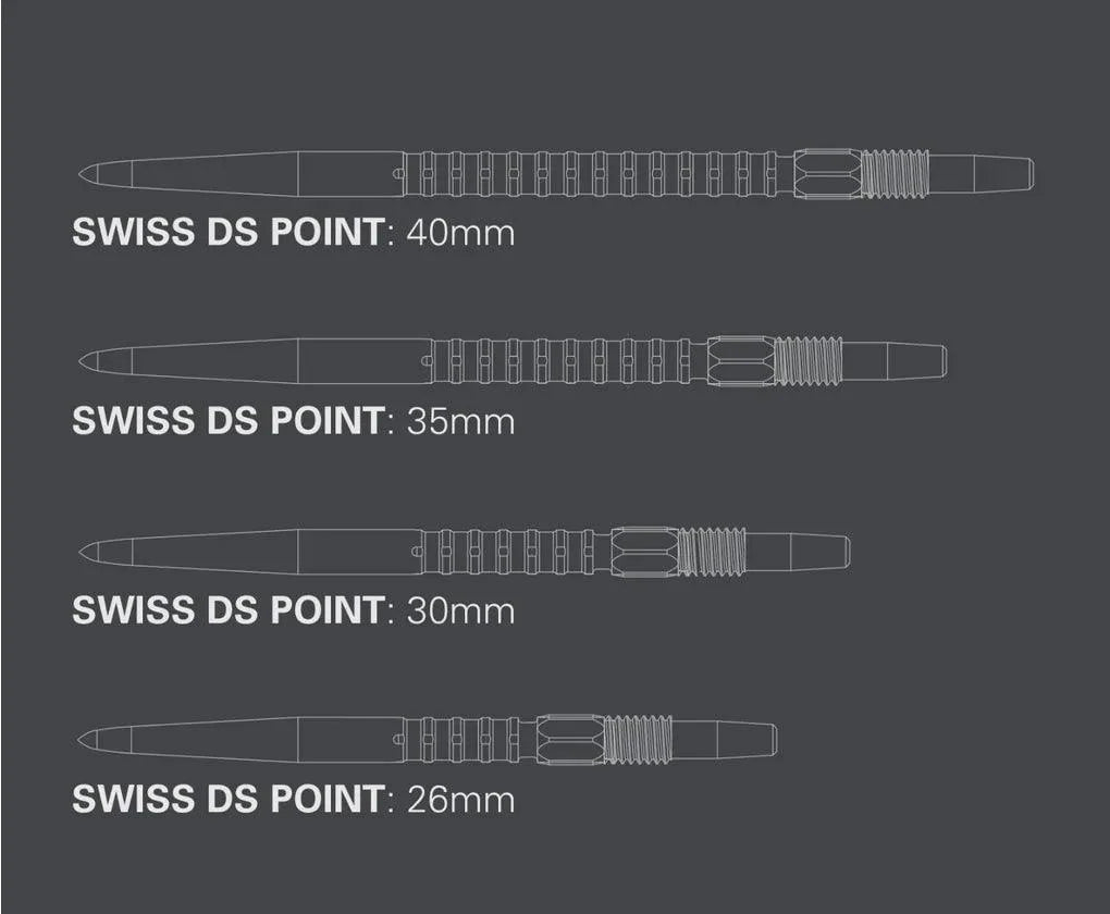 Target - Swiss Point - Ds - Čierna - Hroty Na Šípky - Direct Darts - 4