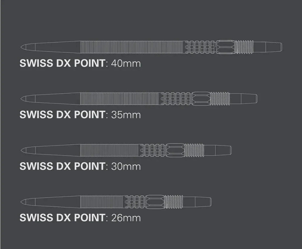 Target - Swiss Point - Dx - Čierna - Hroty Na Šípky - Direct Darts - 3