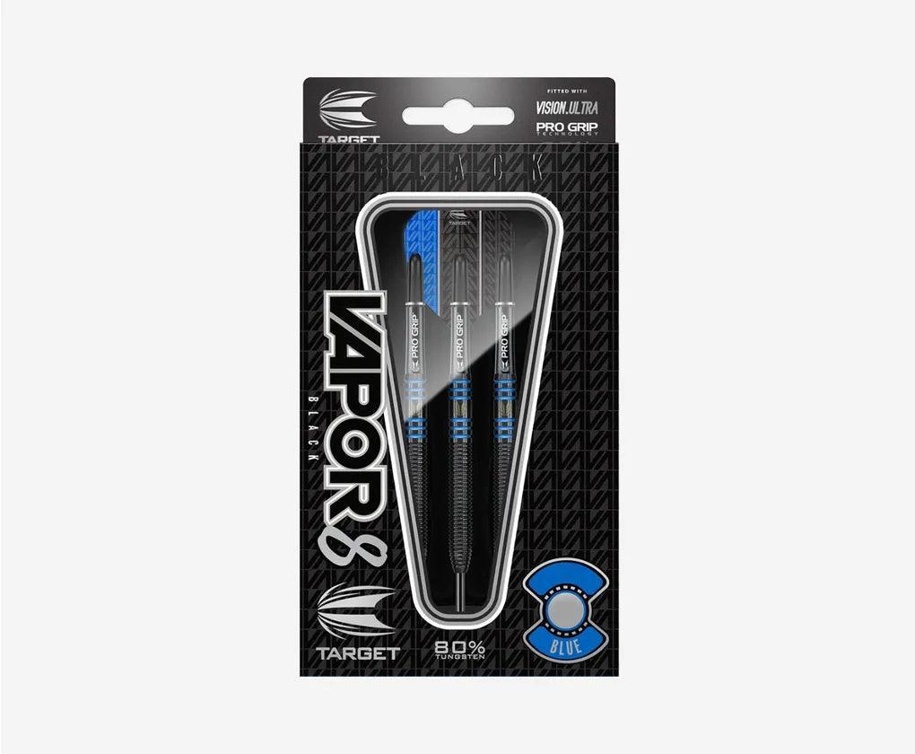 Target - Vapor8 Čierna & Modrá 80% - Sada Steel Šípok - Direct Darts - 2