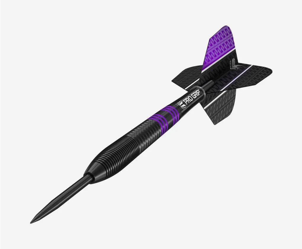 Target - Vapor8 Čierna & Fialová 80% - Sada Steel Šípok - Direct Darts - 1