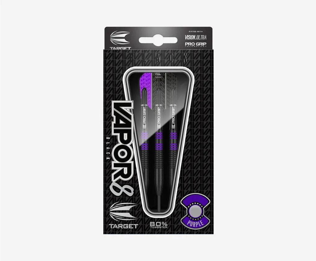 Target - Vapor8 Čierna & Fialová 80% - Sada Steel Šípok - Direct Darts - 3
