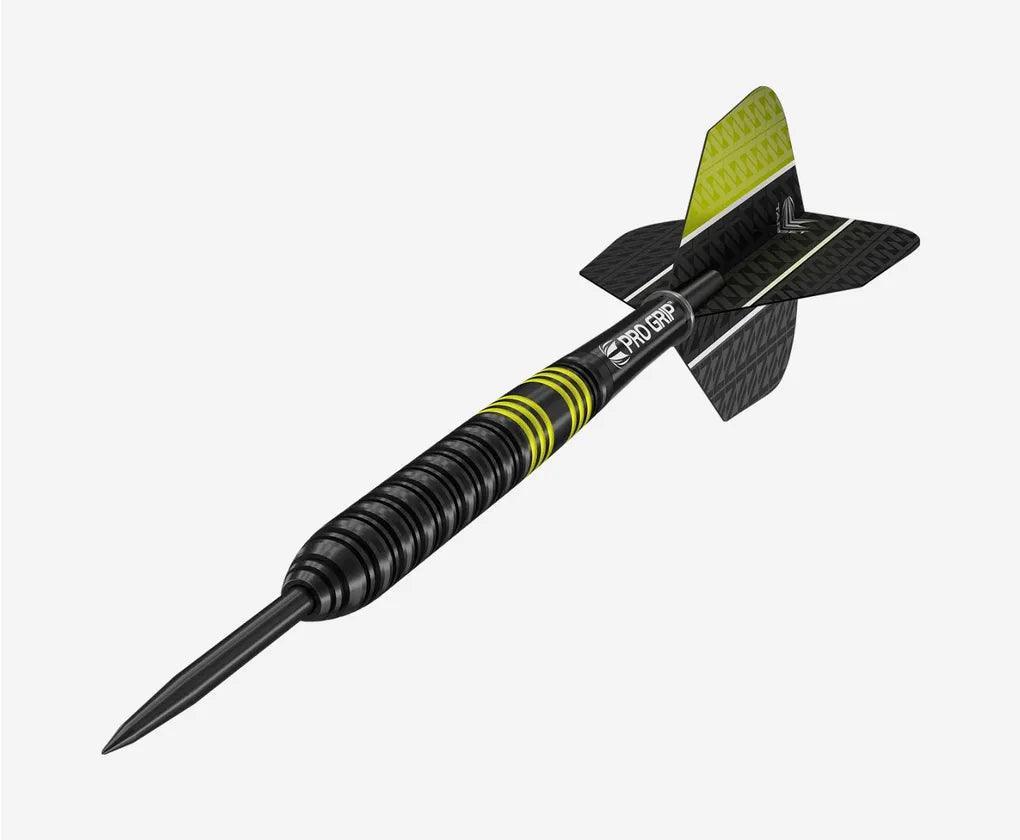 Target - Vapor8 Čierna & Žltá 80% - Sada Steel Šípok - Direct Darts - 1