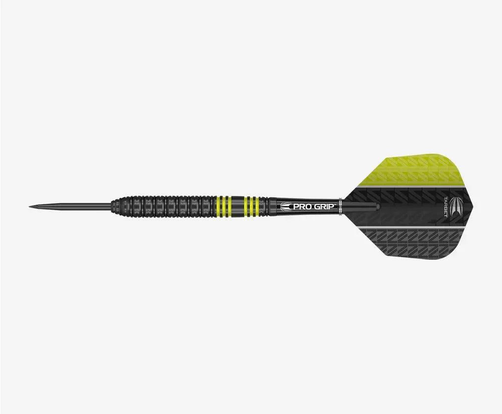 Target - Vapor8 Čierna & Žltá 80% - Sada Steel Šípok - Direct Darts - 2