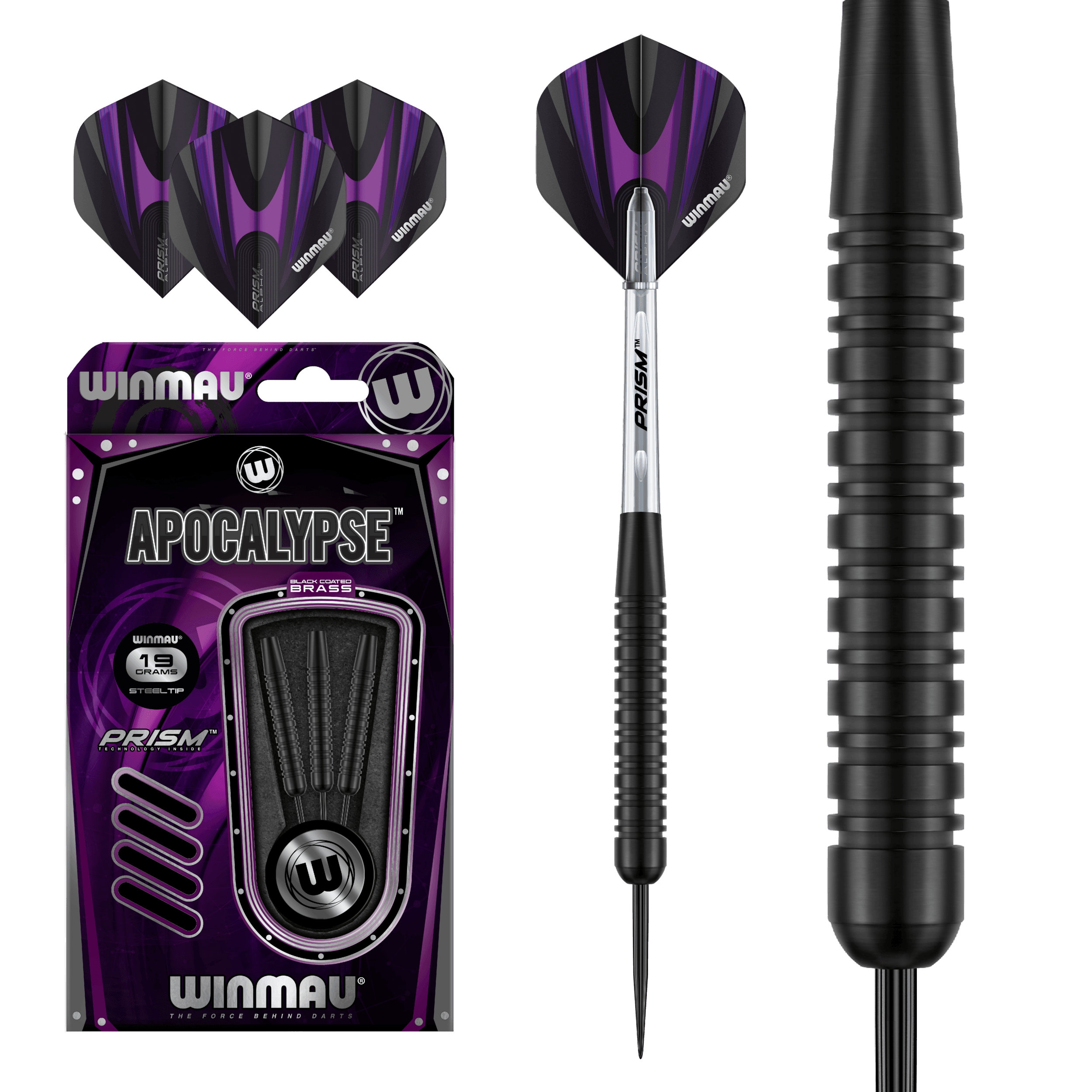 Winmau - Apocalypse Brass Style 1 - Sada Steel Šípok - Direct Darts - 2