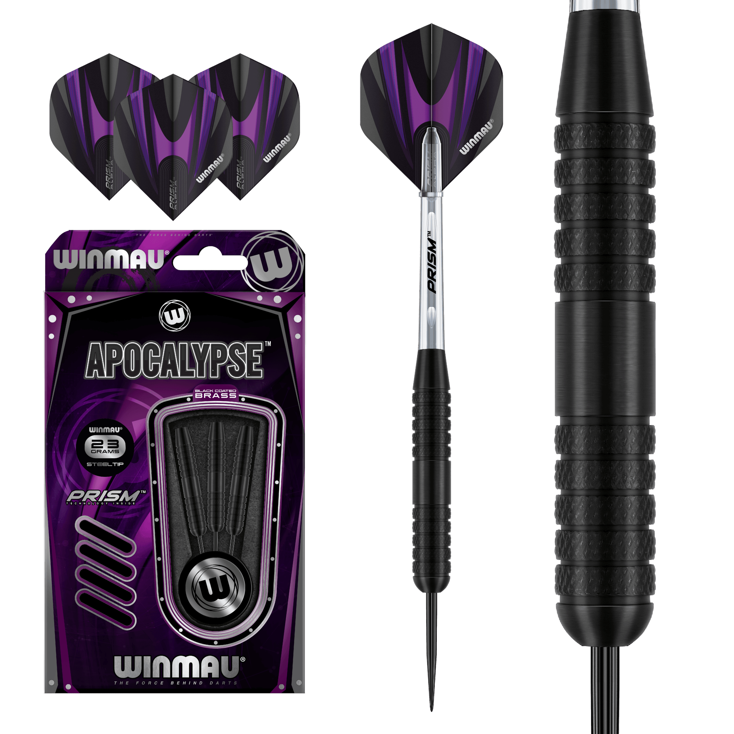 Winmau - Apocalypse Brass Style 3 - Sada Steel Šípok - Direct Darts - 2
