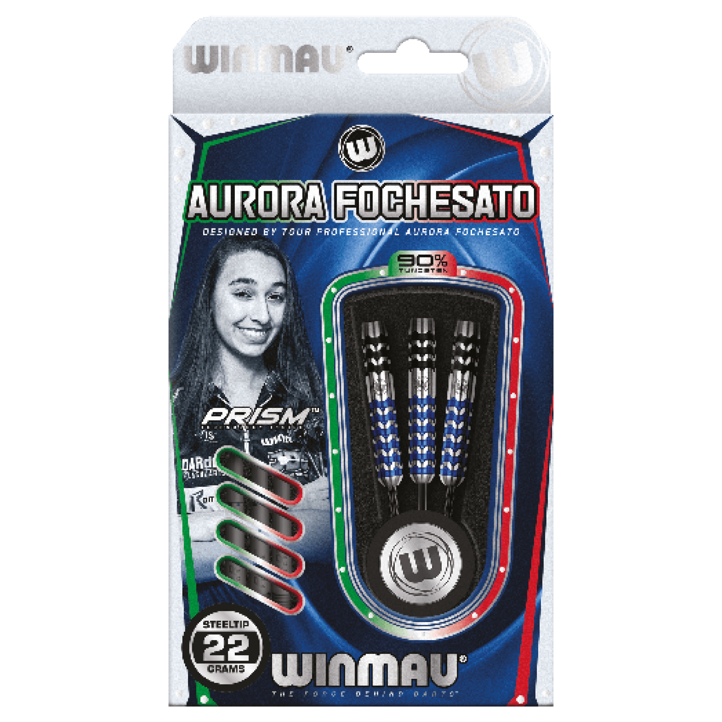 Winmau - Aurora Fochesato 90% - Sada Steel Šípok - Direct Darts - 3