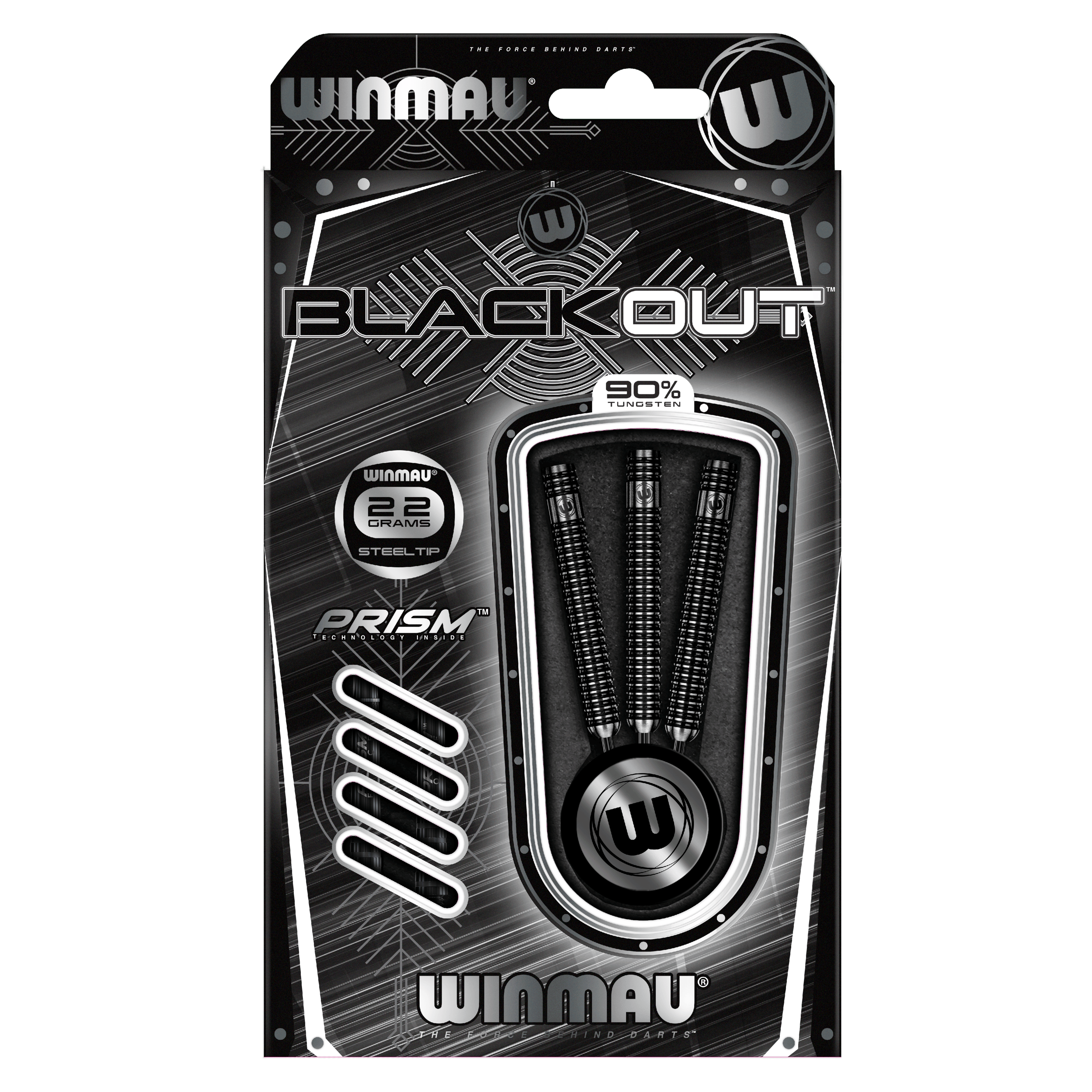 Winmau - Blackout 90% - Sada Steel Šípok - Direct Darts - 3
