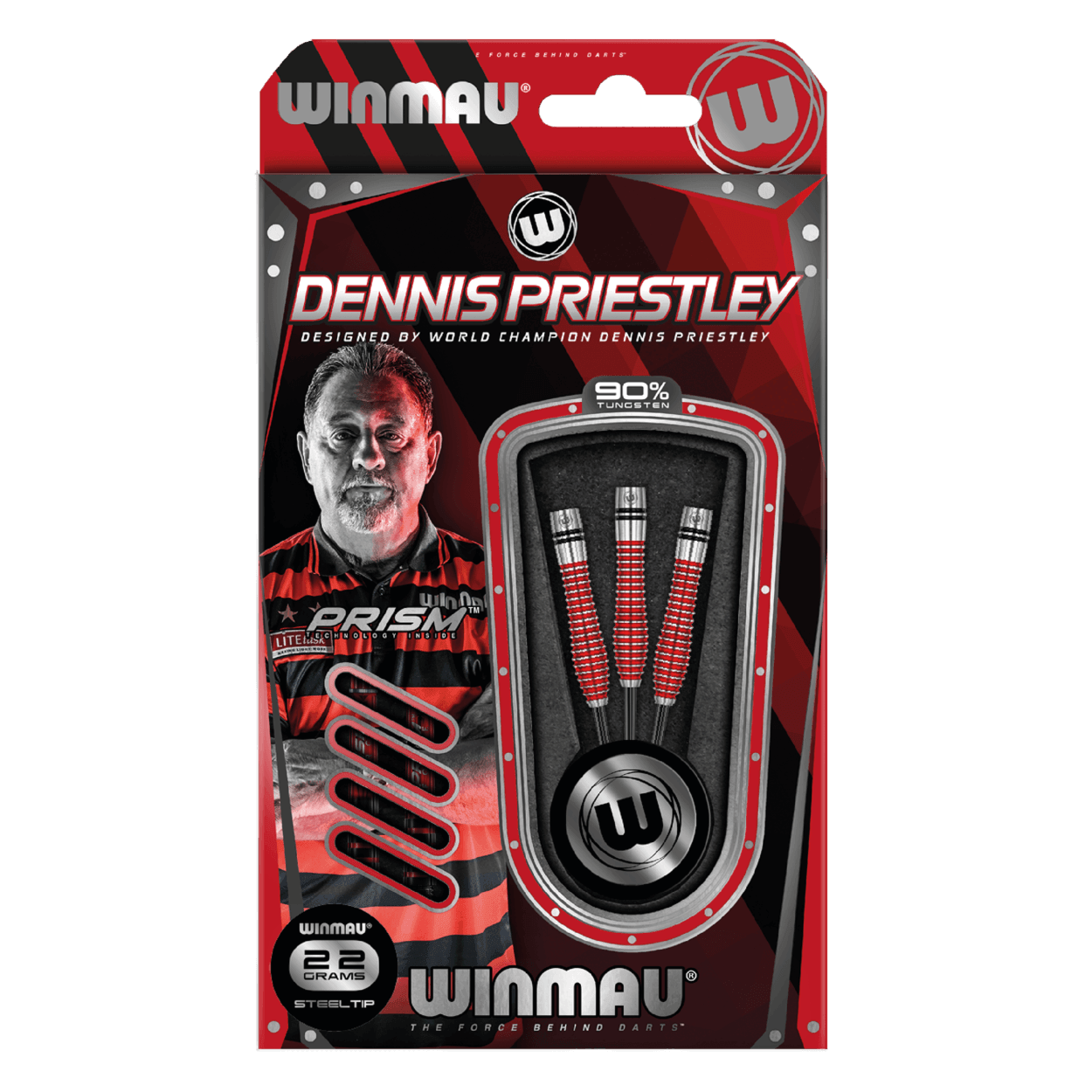 Winmau - Dennis Priestley Special Edition 90% - Sada Steel Šípok - Direct Darts - 3