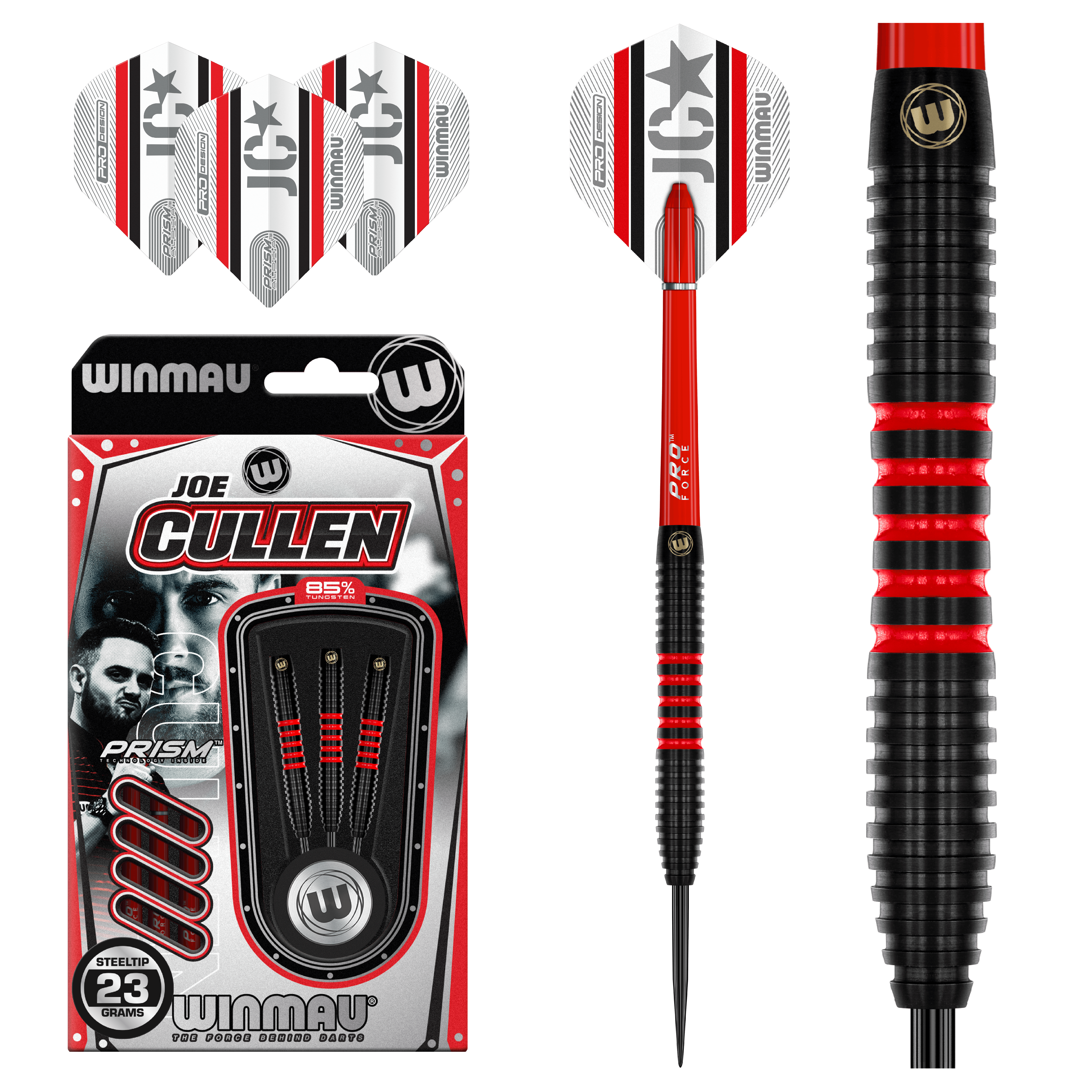 Winmau - Joe Cullen Pro-Series 85% - Sada Steel Šípok - Direct Darts - 2