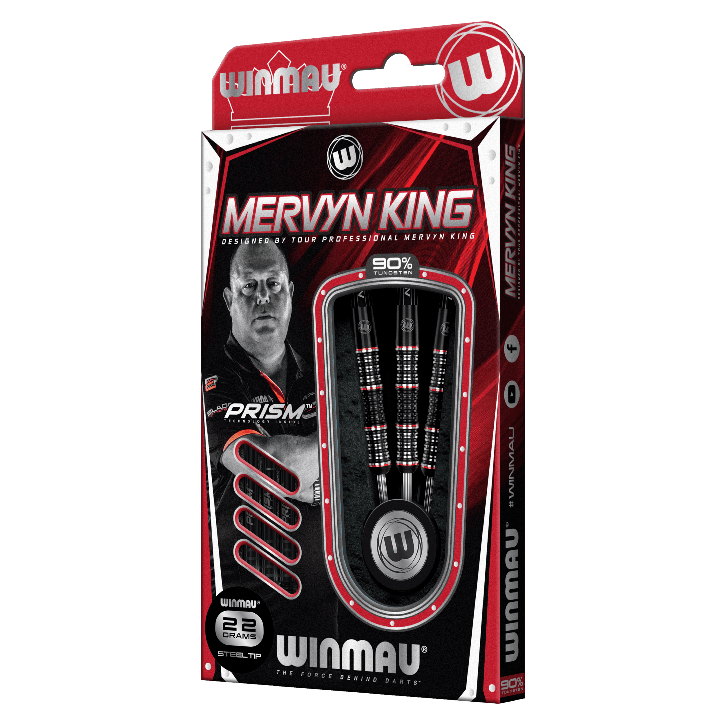 Winmau - Mervyn King Special Edition 90% - Sada Steel Šípok - Direct Darts - 3