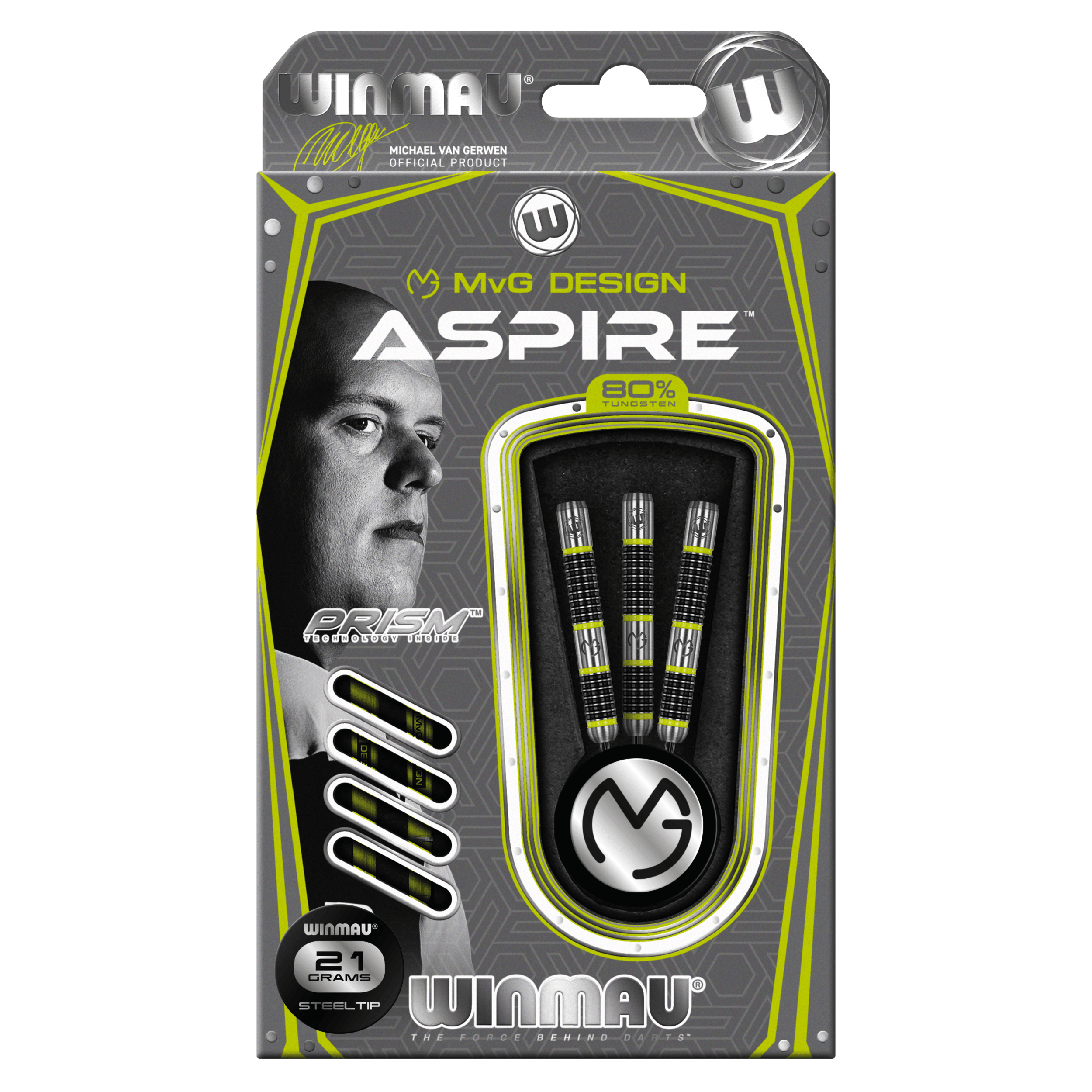Winmau - Mvg Aspire 80% - Sada Steel Šípok - Direct Darts - 3