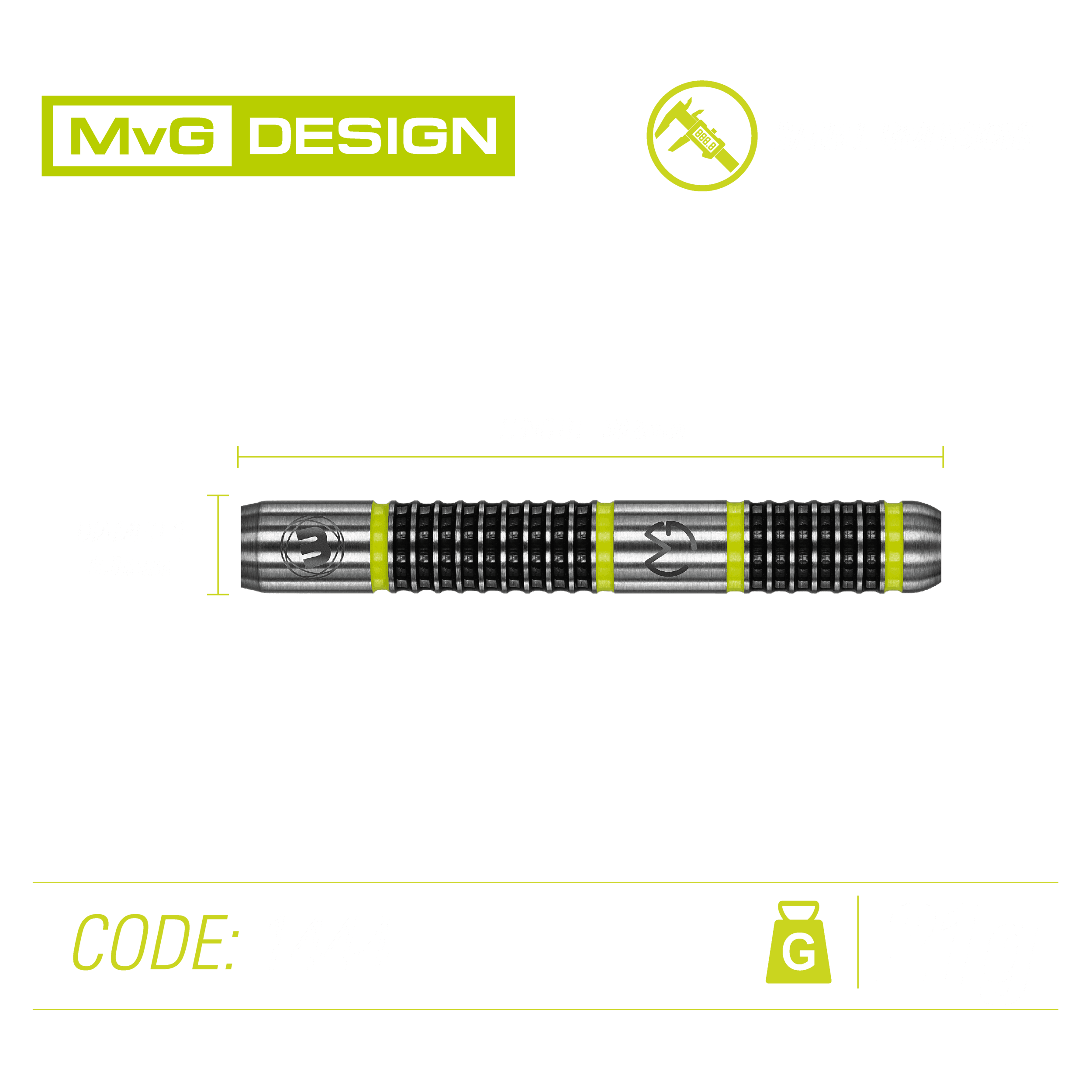 Winmau - Mvg Aspire 80% - Sada Steel Šípok - Direct Darts - 4