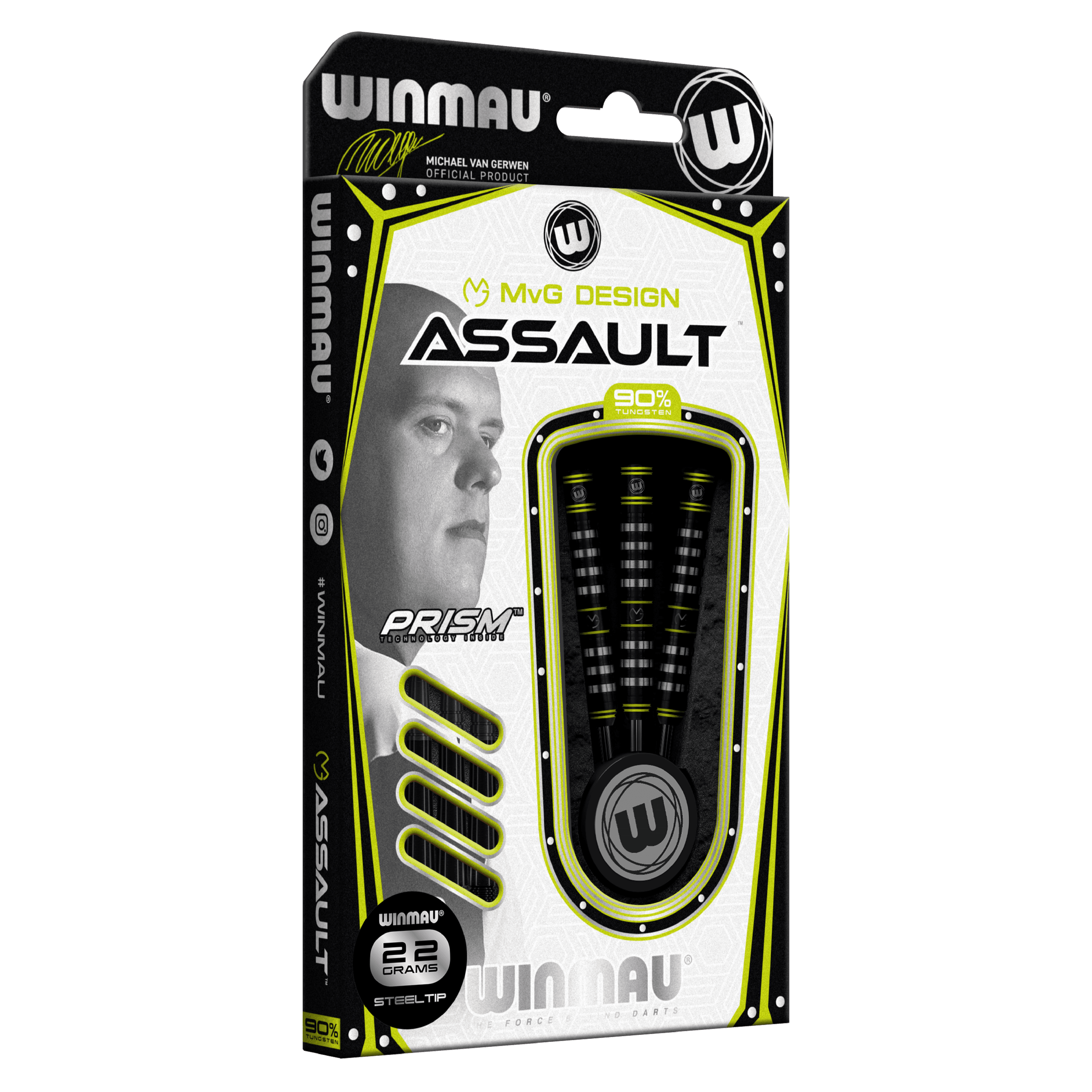 Winmau - Mvg Assault 90% - Sada Steel Šípok - Direct Darts - 3