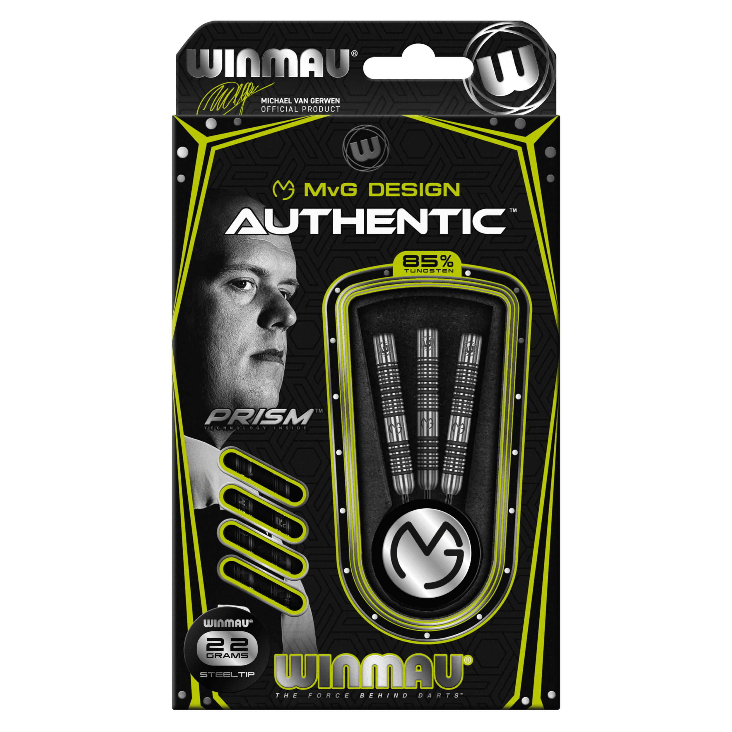 Winmau - Mvg Authentic 85% - Sada Steel Šípok - Direct Darts - 3