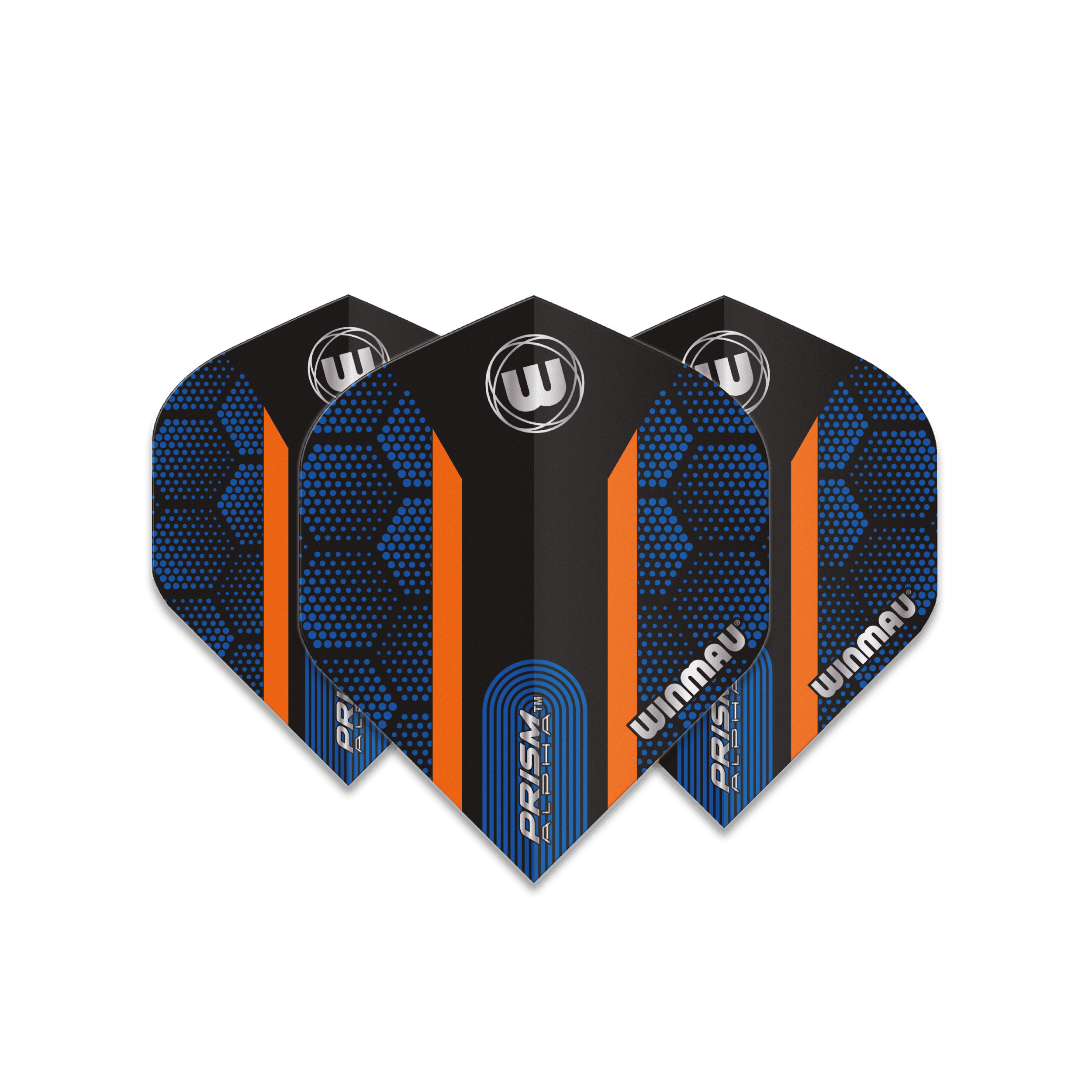 Winmau - Prism Alpha Modrá & Oranžová Hexagon - 100 Mikrón - Letky Na Šípky - Direct Darts - 1
