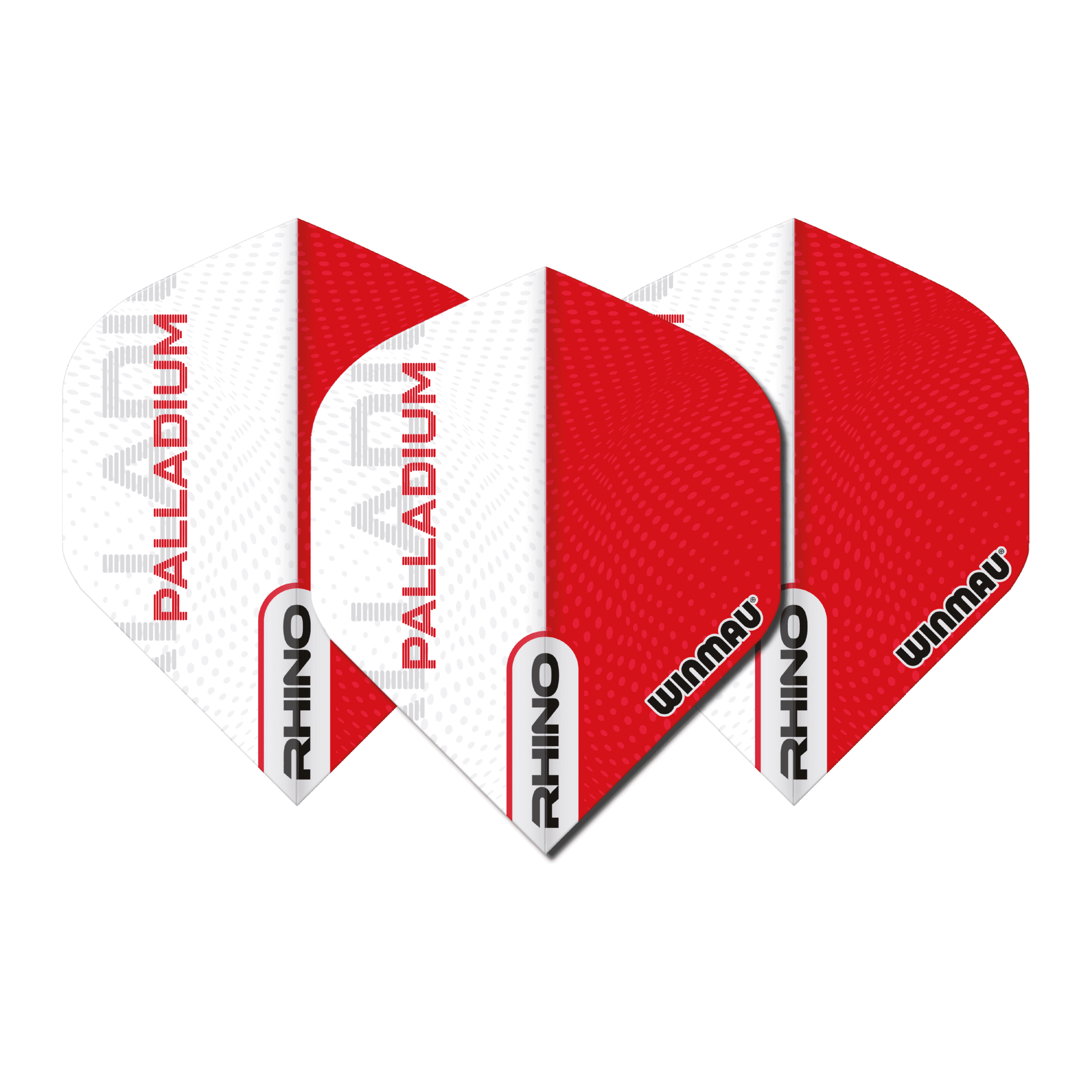 Winmau - Rhino Biela & Červená - 100 Mikrón - Letky Na Šípky - Direct Darts - 1