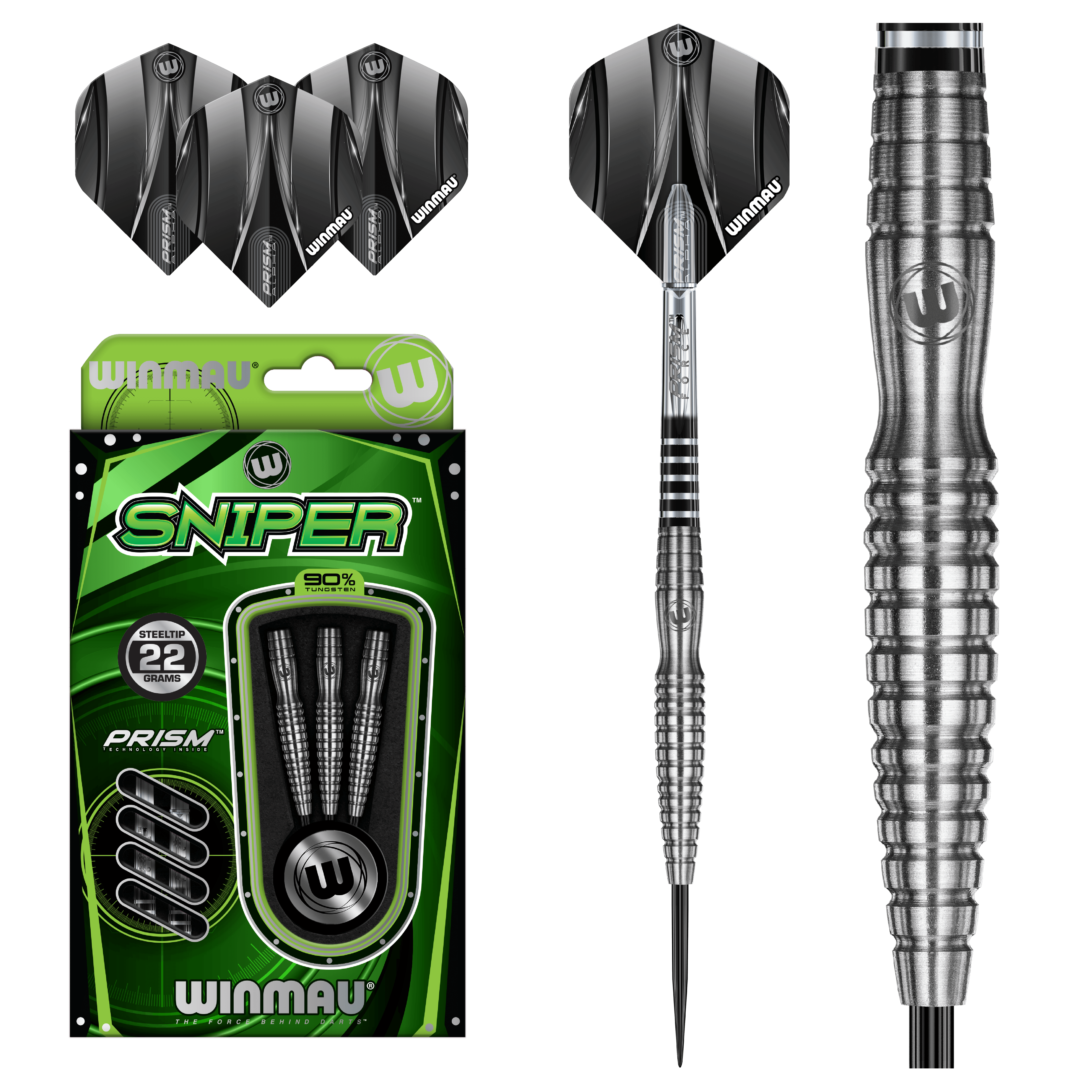 Winmau - Sniper V1 90% - Sada Steel Šípok - Direct Darts - 2