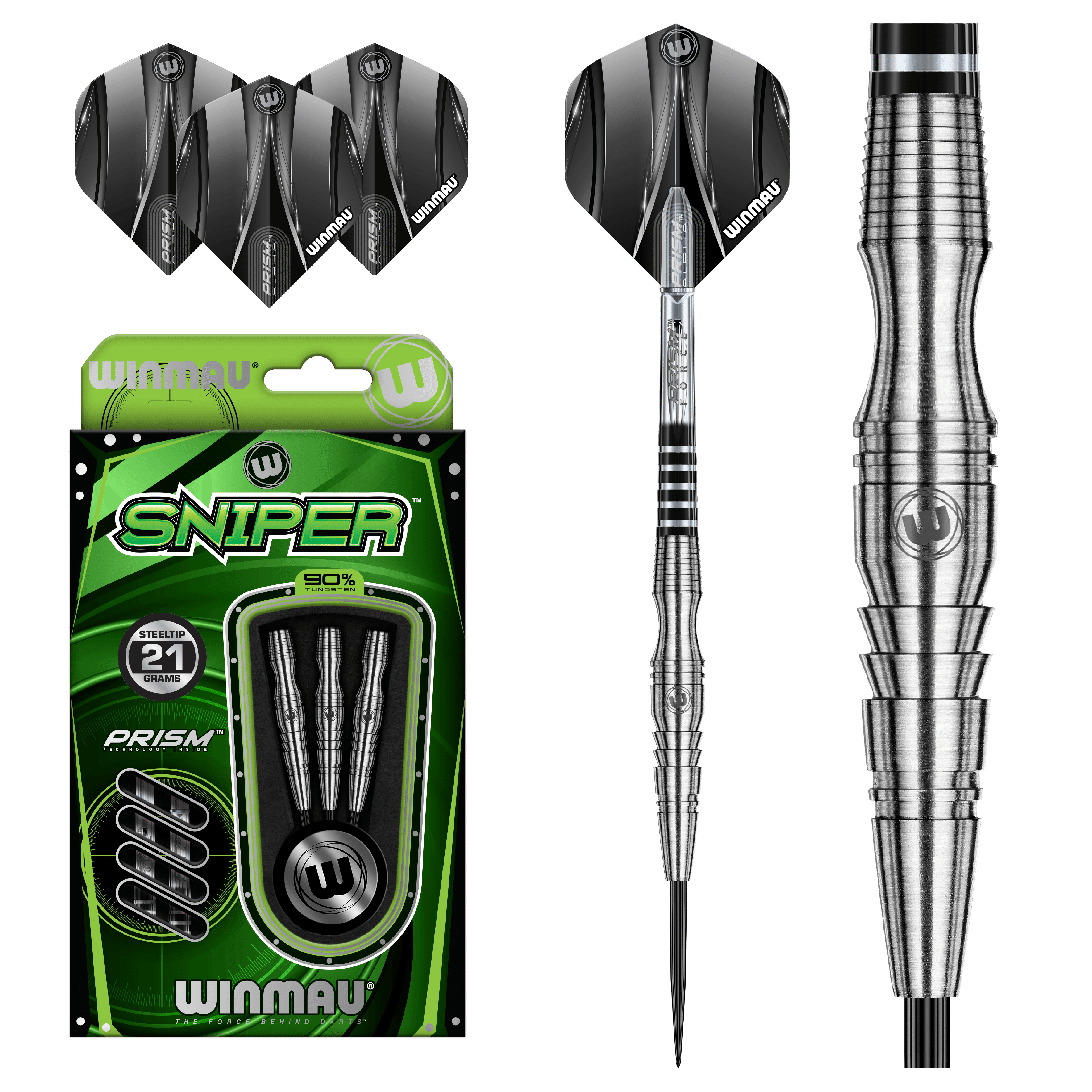 Winmau - Sniper V2 90% - Sada Steel Šípok - Direct Darts - 2