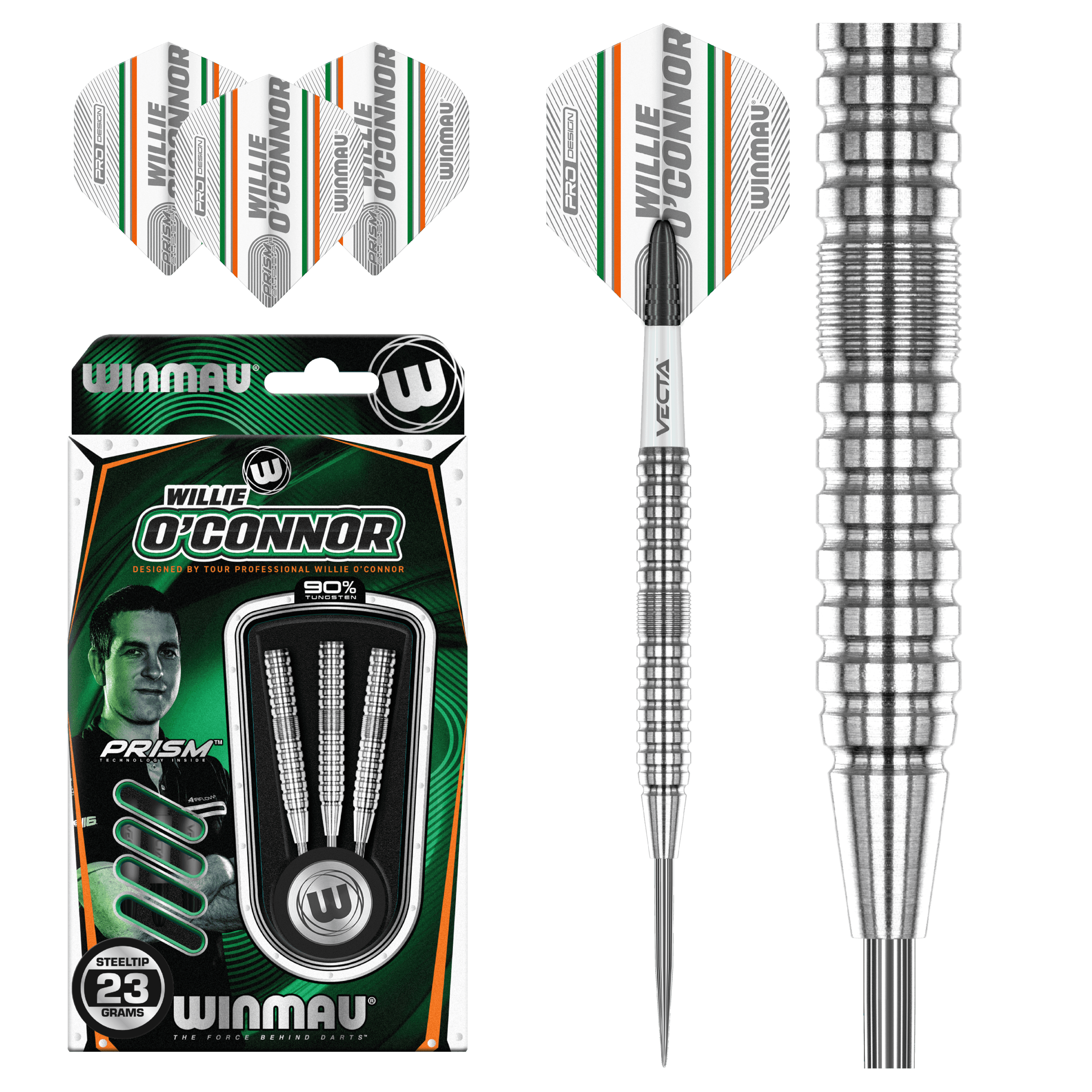 Winmau - Willie O'Connor 90% - Sada Steel Šípok - Direct Darts - 2