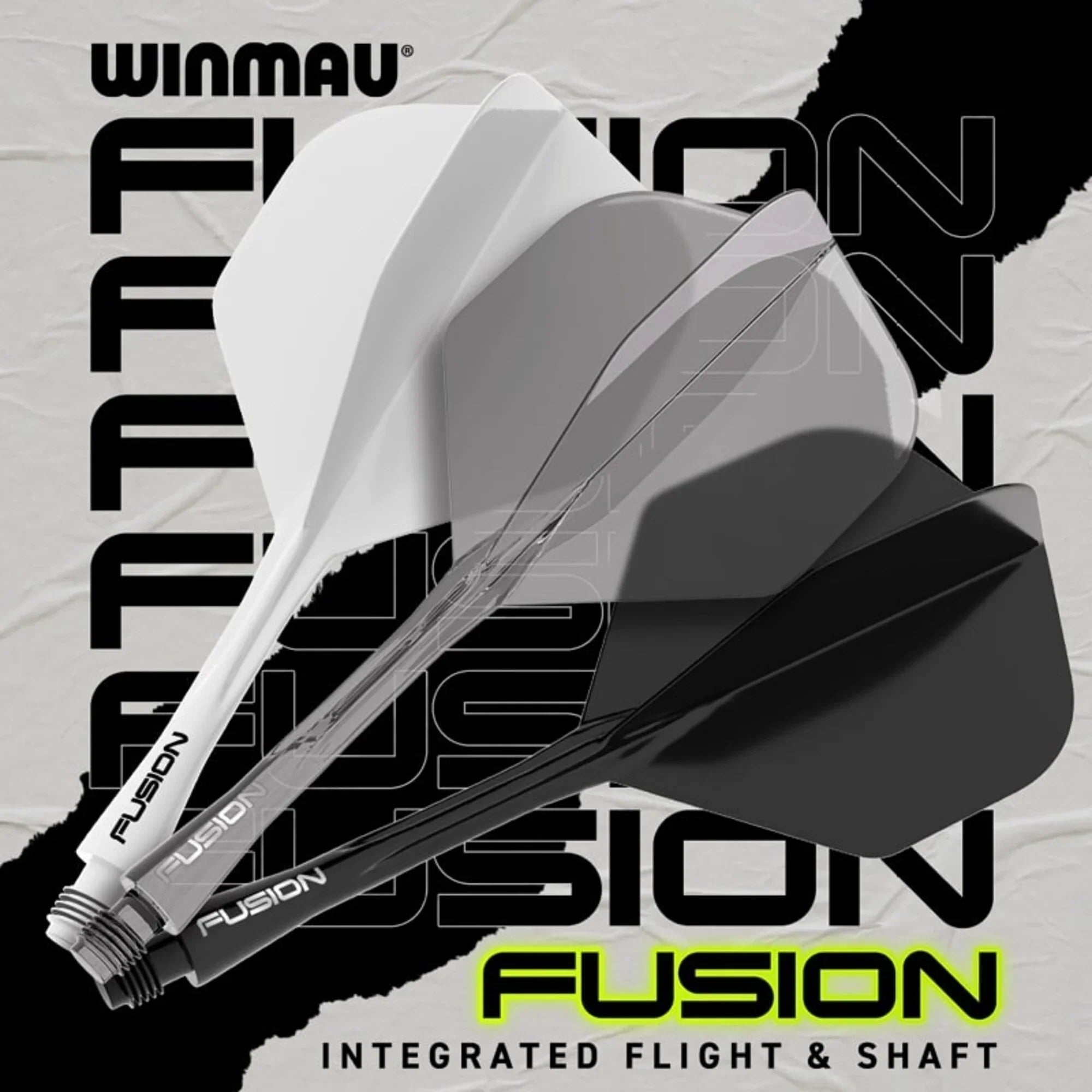 Winmau - Fusion - Sivá - No2 - Jednodielny Násadka/Letky Na Šípky - Direct Darts - 6