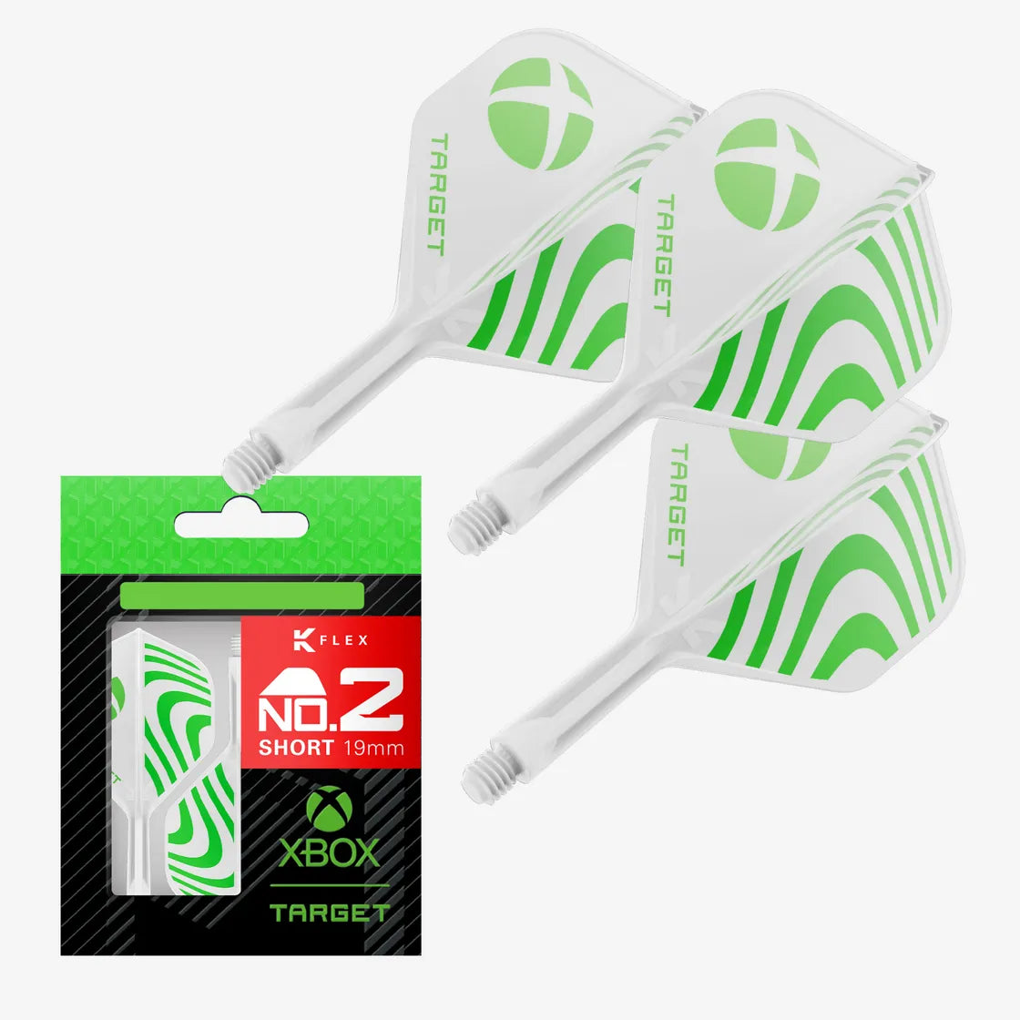 Target - K-Flex - Xbox - No2 - Jednodielny Násadka/Letky Na Šípky - Direct Darts - 1