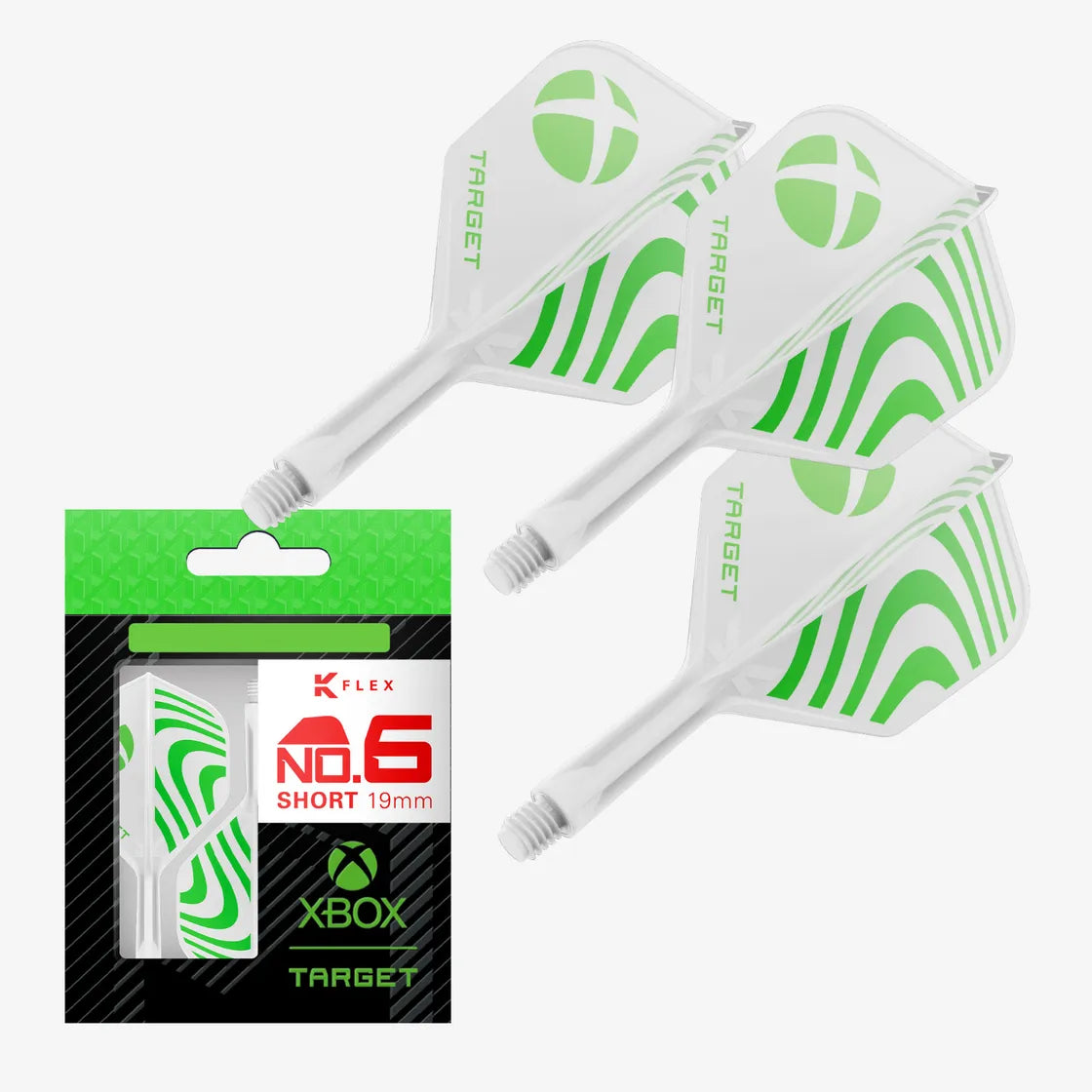 Target - K-Flex - Xbox - No6 - Jednodielny Násadka/Letky Na Šípky - Direct Darts - 1