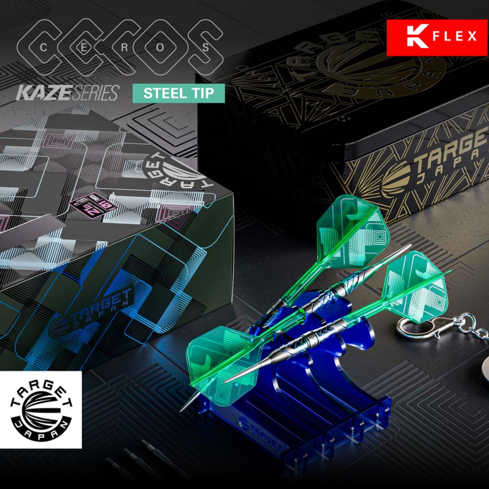 Target Japan - Kaze Series Ceros 02 - 90% - Sada Steel Šípok - Direct Darts - 4