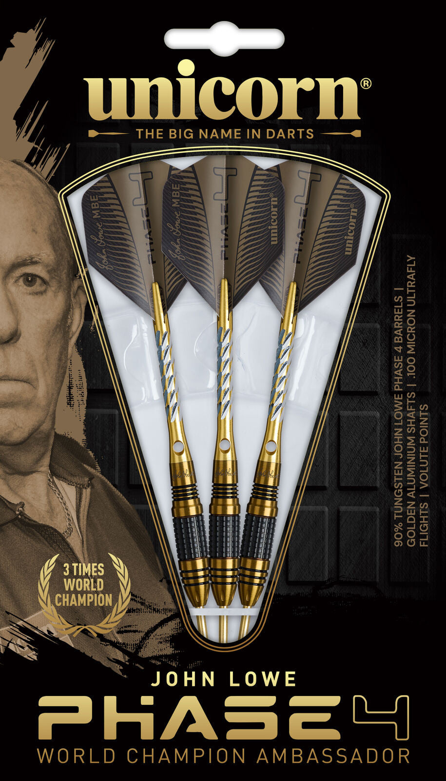 Unicorn - W/C John Lowe Phase 4 - 90% - Steel Šipky - Direct Darts - 4