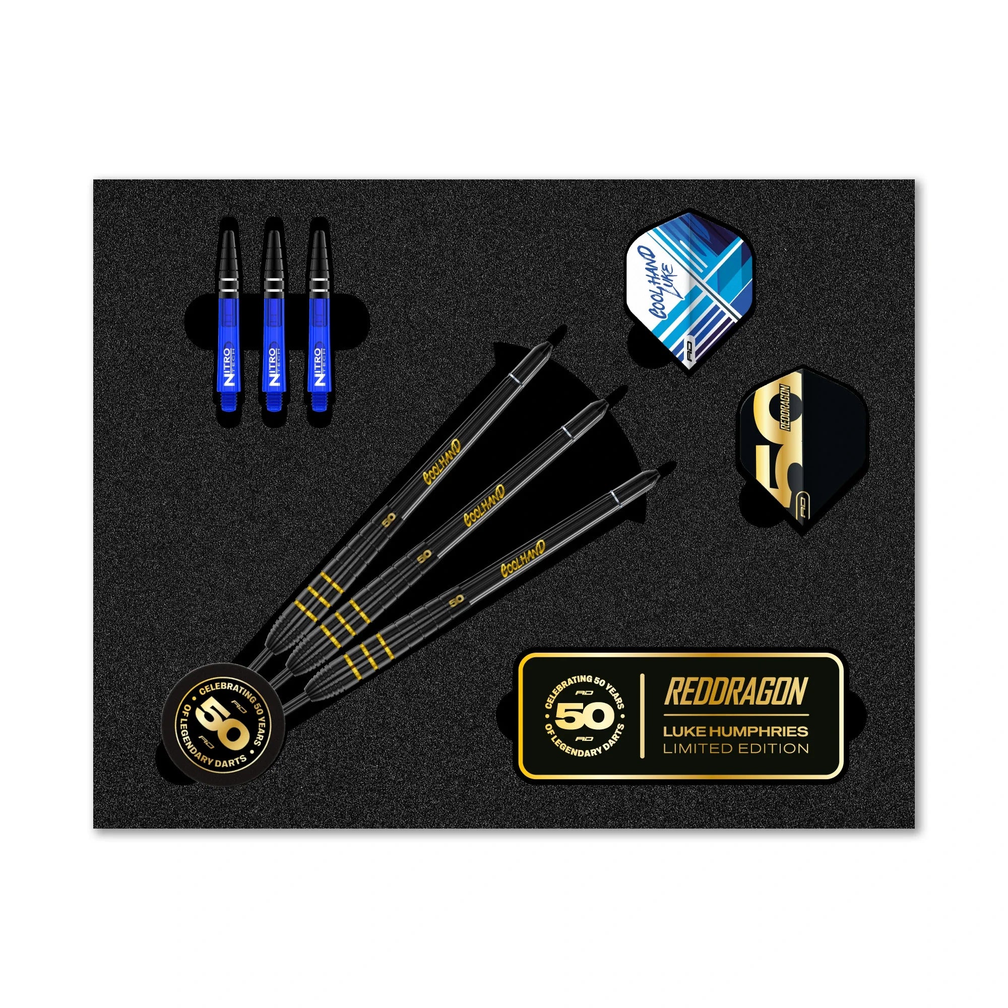 Red Dragon - Luke Humphries 50 Years Limited Edition - Sada Steel Šípok - Direct Darts - 2