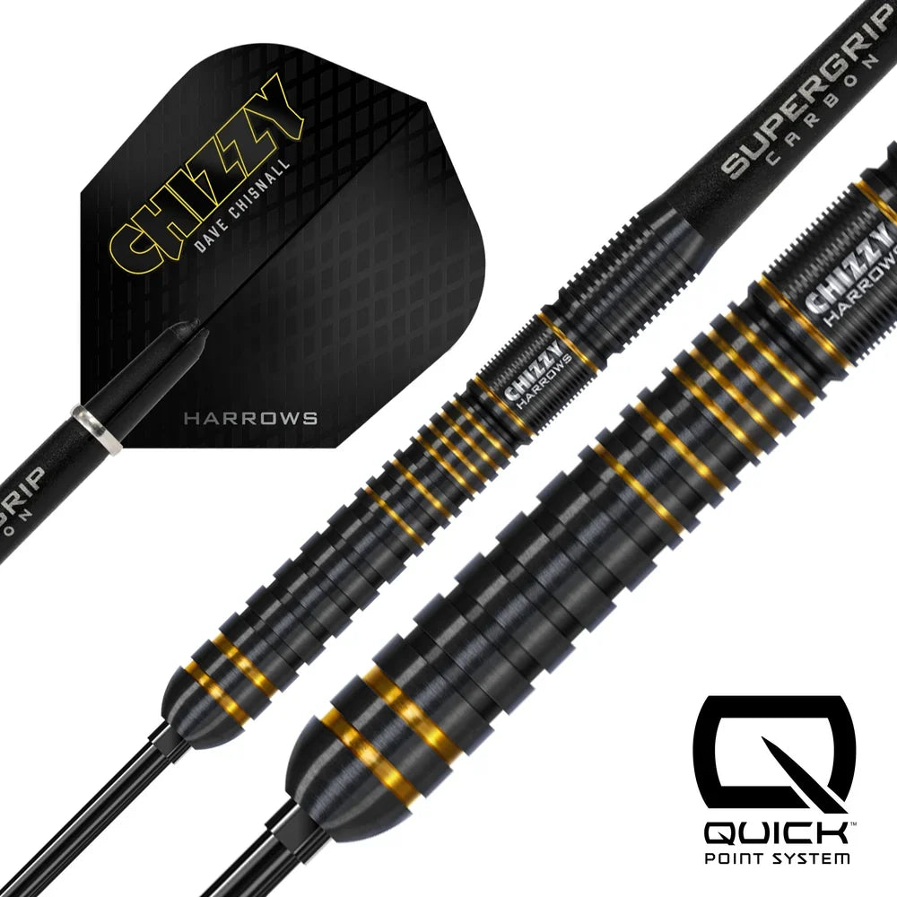 Harrows - Chizzy Series 3 - 90% - Quick Point - Steel Šipky - Direct Darts - 2