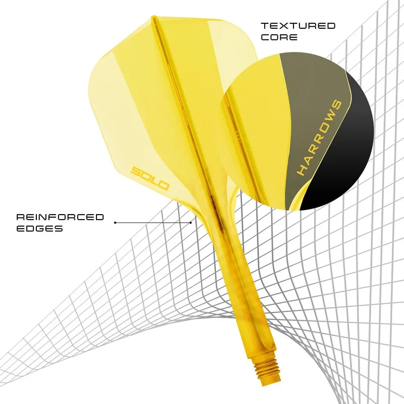 Harrows - Solo 6 - Žltá - Šípky Letky/Násadky - Direct Darts - 4