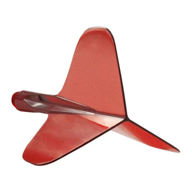 Condor - Axe 120 - Priehľadná Červená - No2 - Jednodielny Násadka/Letky Na Šípky - Direct Darts - 2