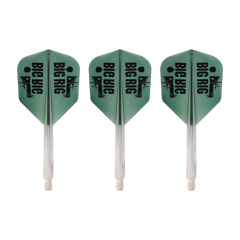 Condor - Axe Big Rig - Zelená Gradiant - No6 - Jednodielny Násadka/Letky Na Šípky - Direct Darts - 1