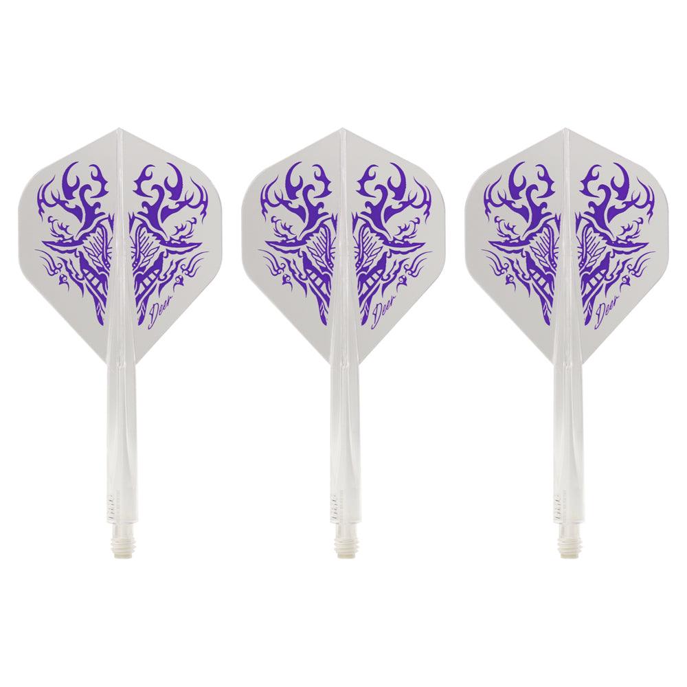 Condor - Axe Deer - Priehľadná - No2 - Jednodielny Násadka/Letky Na Šípky - Direct Darts - 1